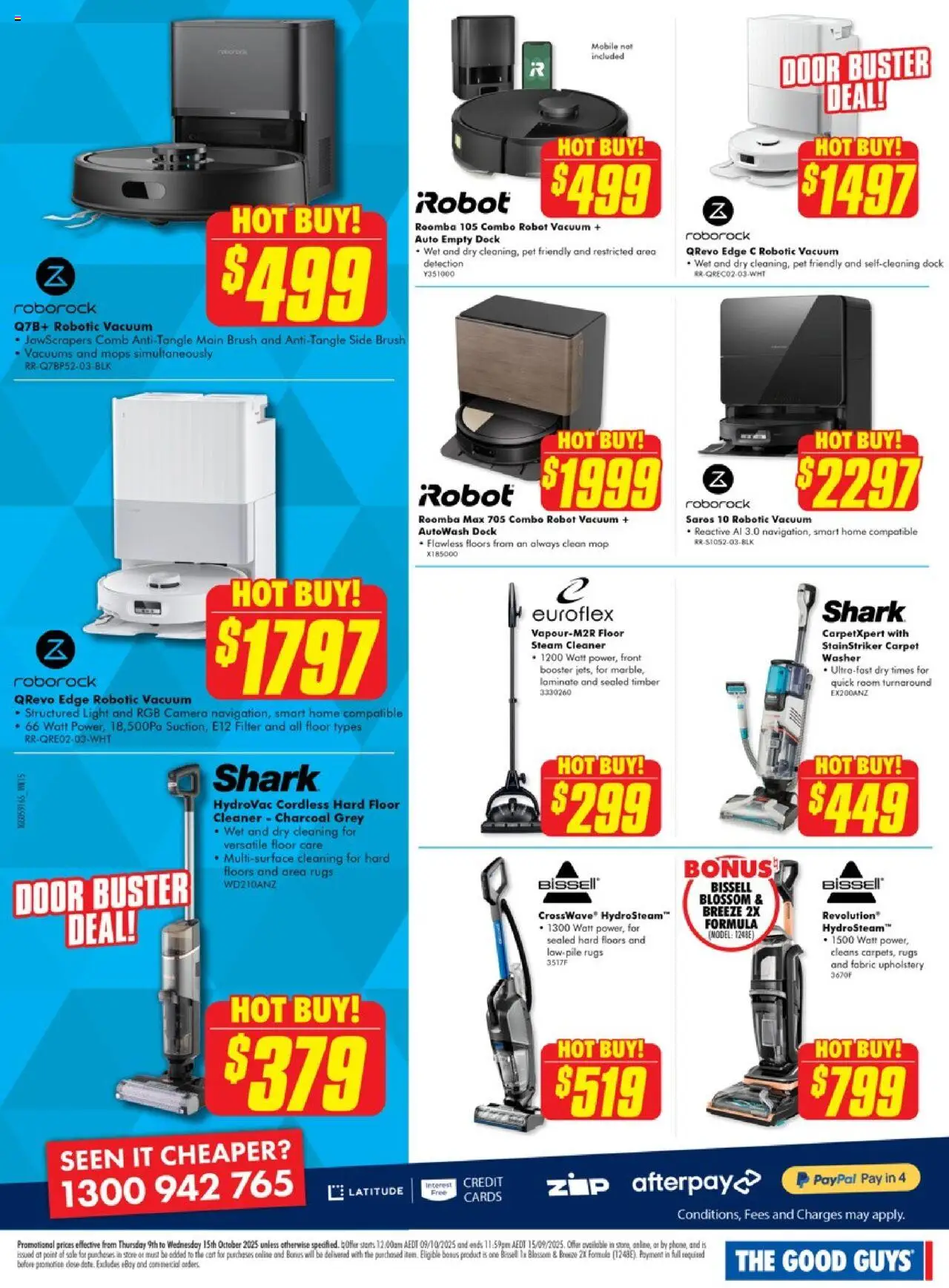 The Good Guys catalogue - valid from 08.10.2025 | Page: 14 | Products: Carpet, Shorts, Roomba, Mobile