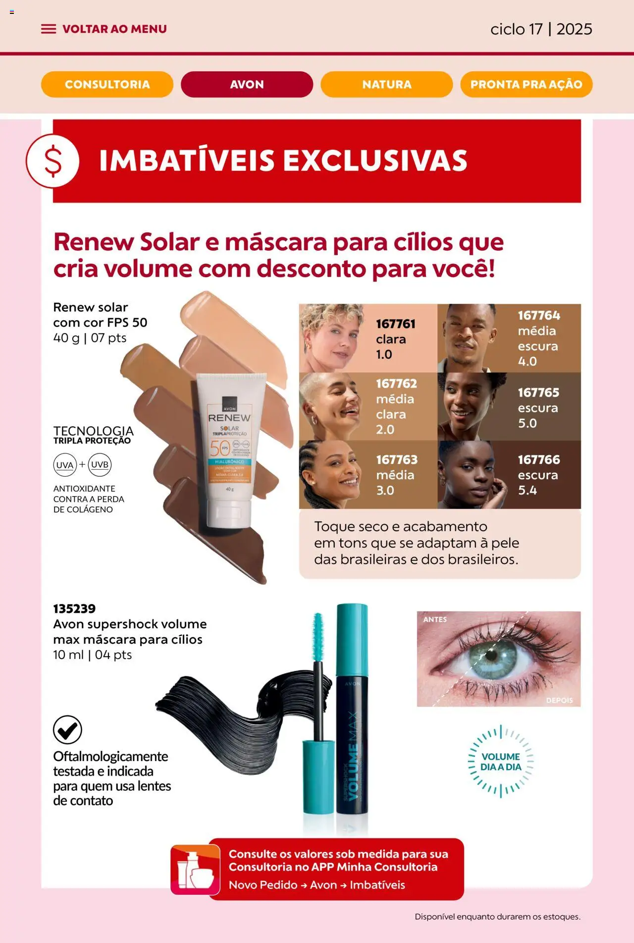 Avon Folheto - válido de 07.10.2025 | Página: 30 | Produtos: Colágeno, Máscara para cílios, Lentes de contato