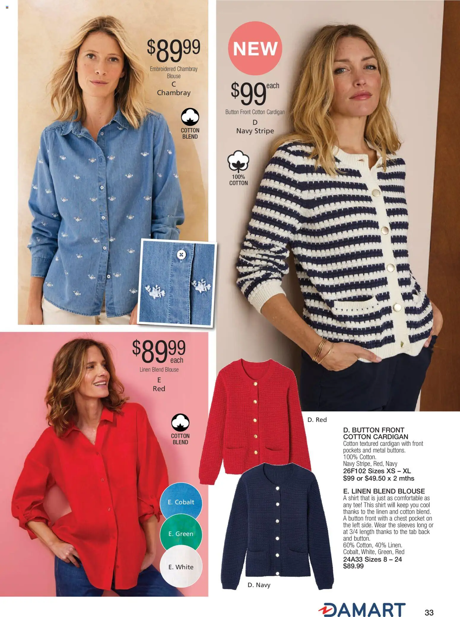 Innovations catalogue - valid from 07.01.2026 | Page: 45 | Products: Linen, Shirt, Blouse, Cardigan