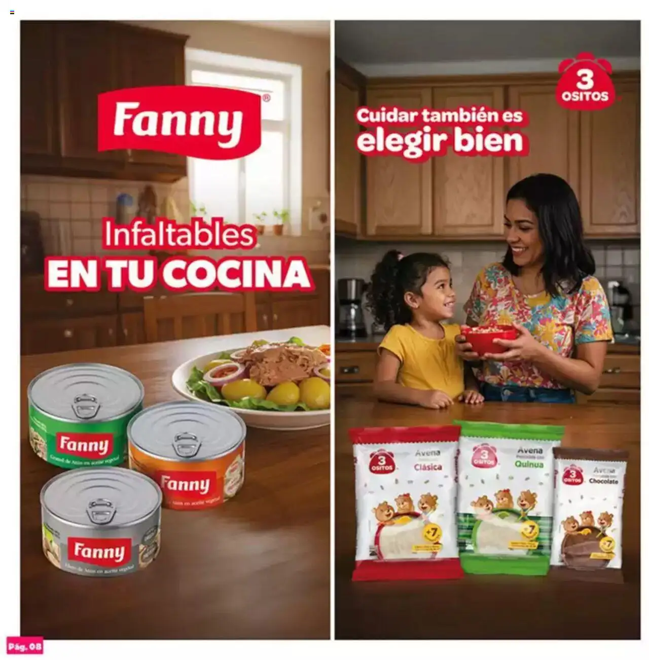 Catálogo Plaza Vea válido desde 18.08.2025 | Página: 8 | Productos: Chocolate, Avena, Cocina