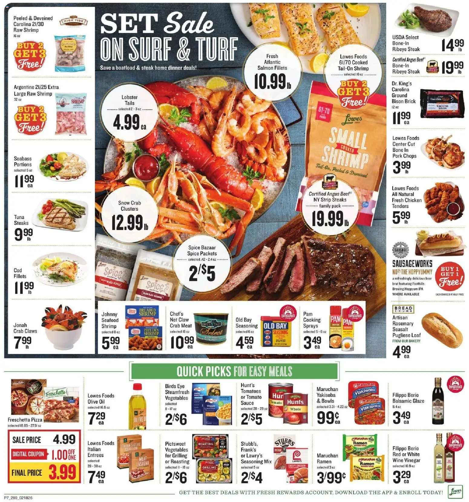 Lowes Foods Weekly Ad - GA - valid from 18.02.2026 | Page: 10 | Products: Bakery, Vinegar, Beef, Pepper