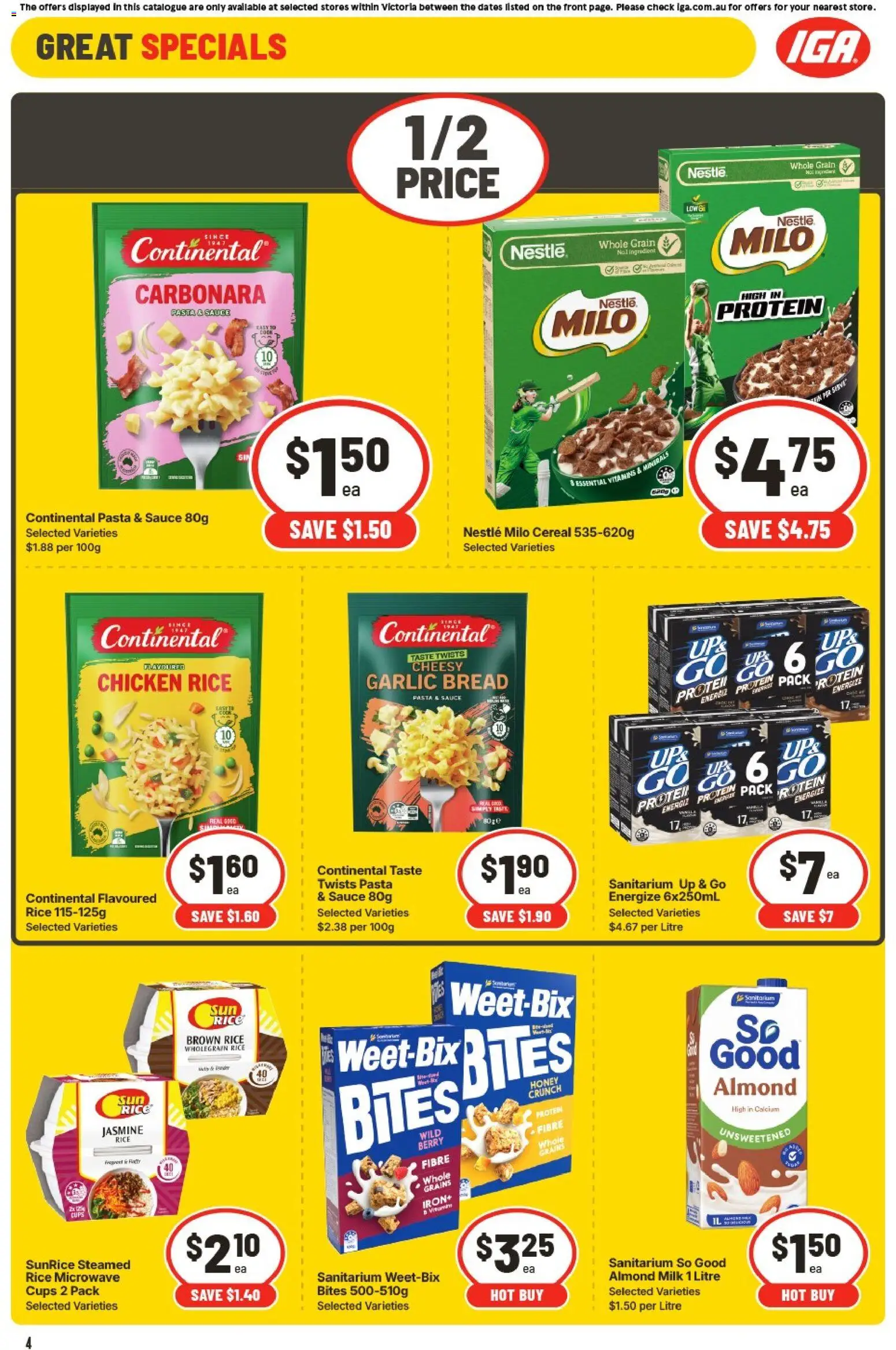 IGA catalogue - valid from 14.01.2026 | Page: 7 | Products: Pasta, Sauce, Garlic, Up & go