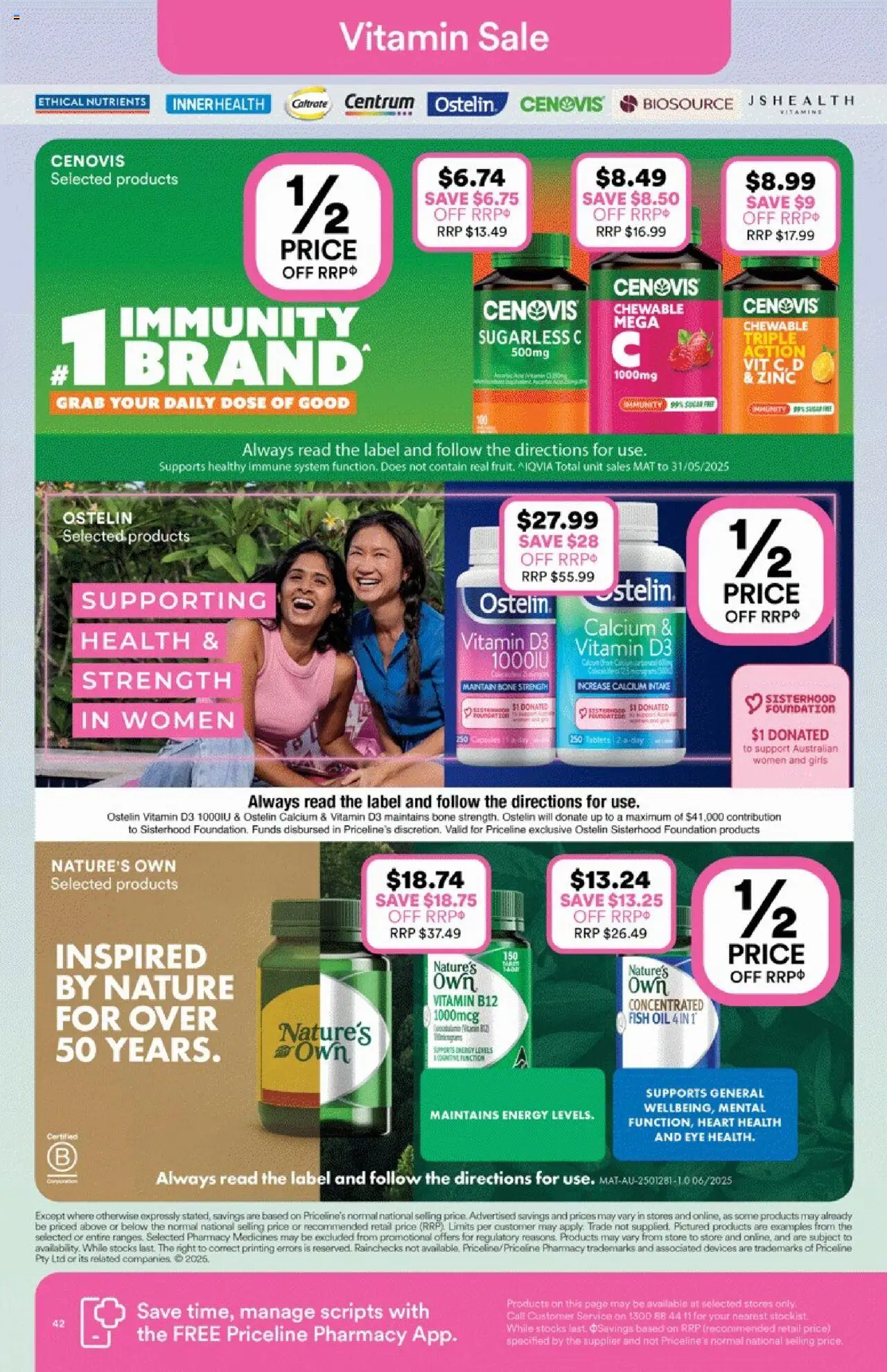 Priceline Pharmacy catalogue - valid from 14.08.2025 | Page: 42 | Products: Fish, Foundation, Nutrients, Tablets