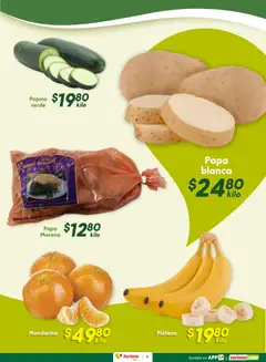 Vista previa de Soriana - Fin de Semana Súper: Saltillo y Torreón, nuevo folleto de la tienda, válido en México a partir del 29.01.2026 | Página: 9 | Productos: Plátano, Papa