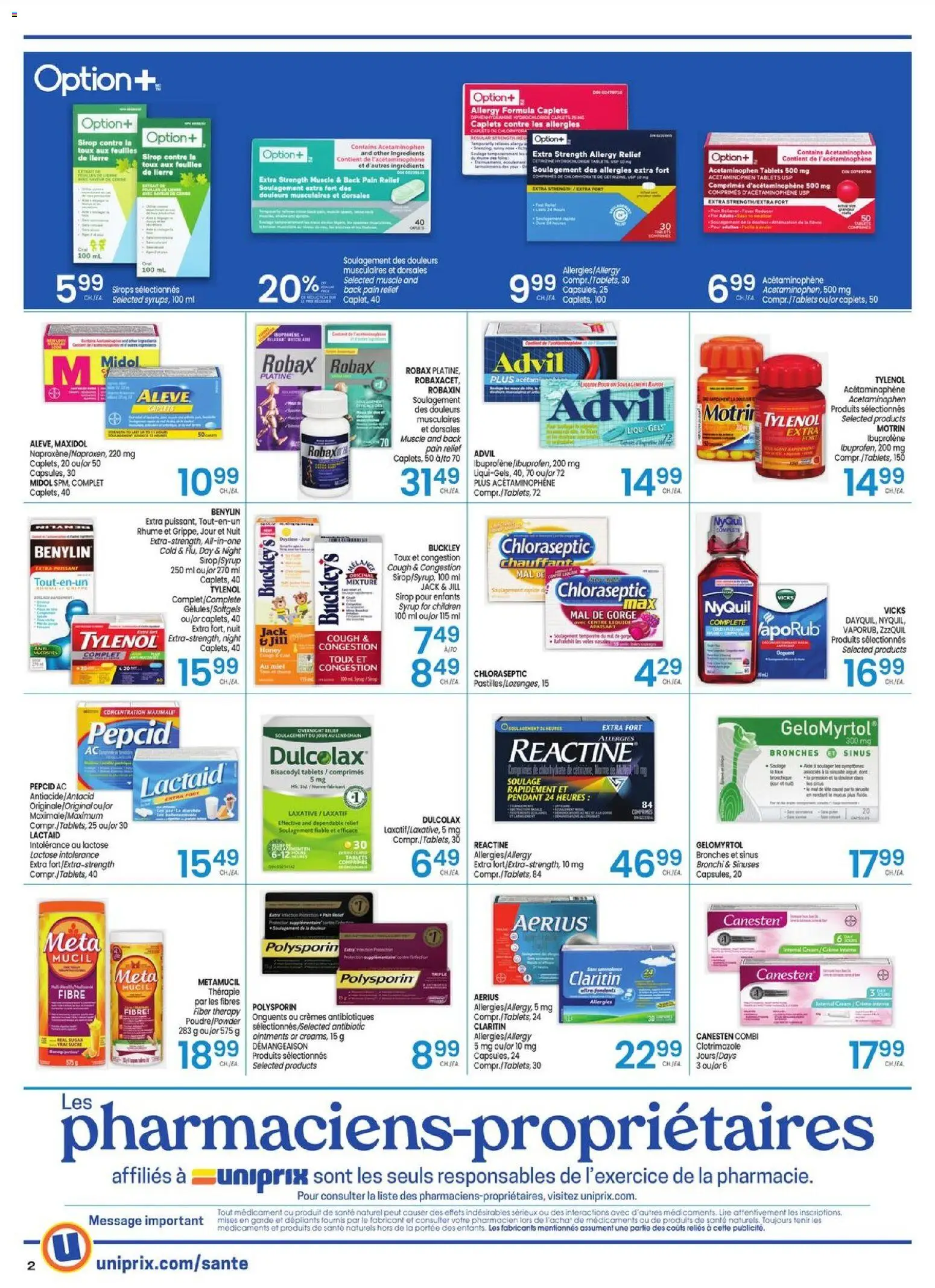 Uniprix flyer valid from 01.01.2026 | Page: 2