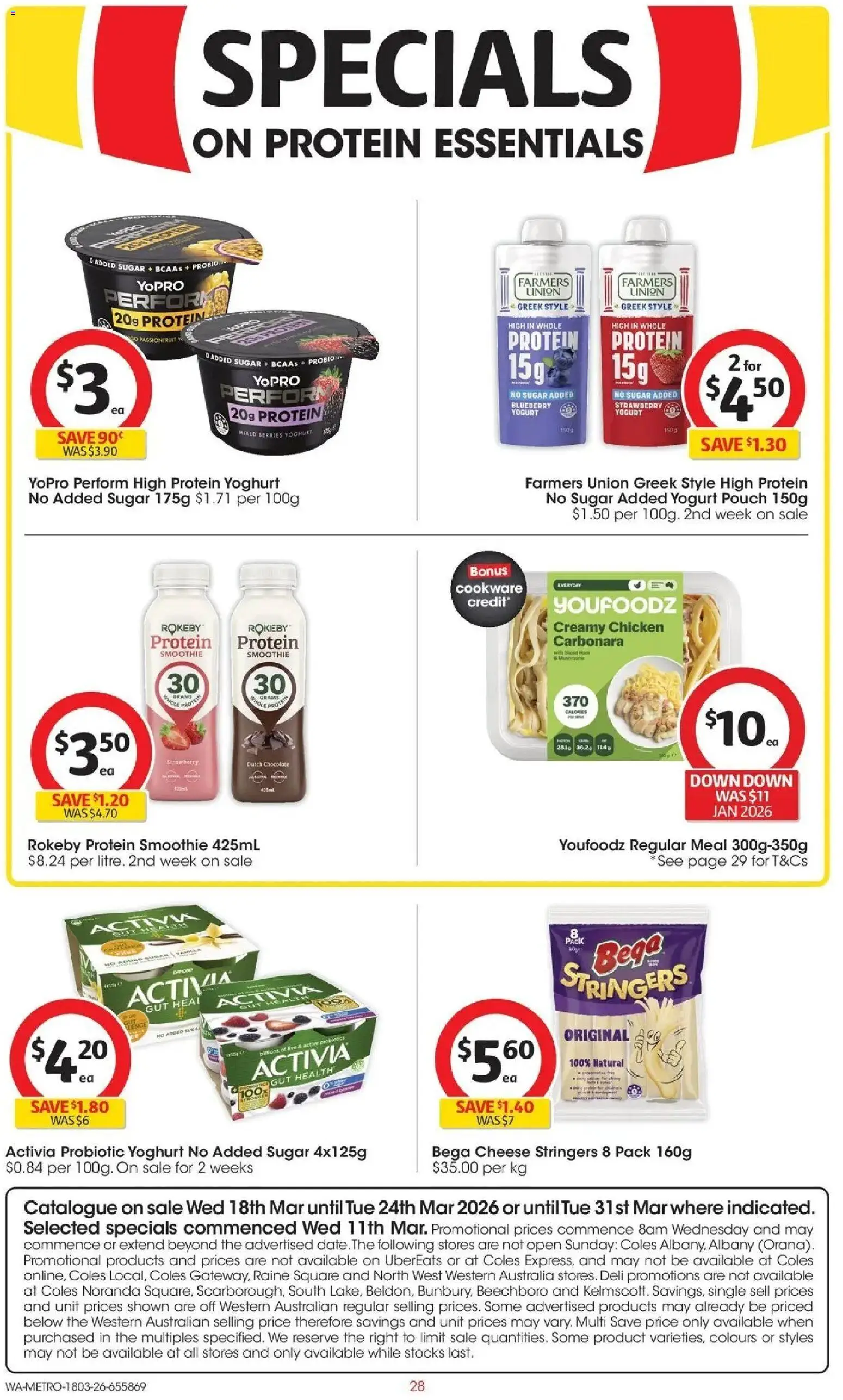 Coles catalogue - valid from 17.03.2026 | Page: 28 | Products: Chocolate, Chicken, Cookware, Sugar