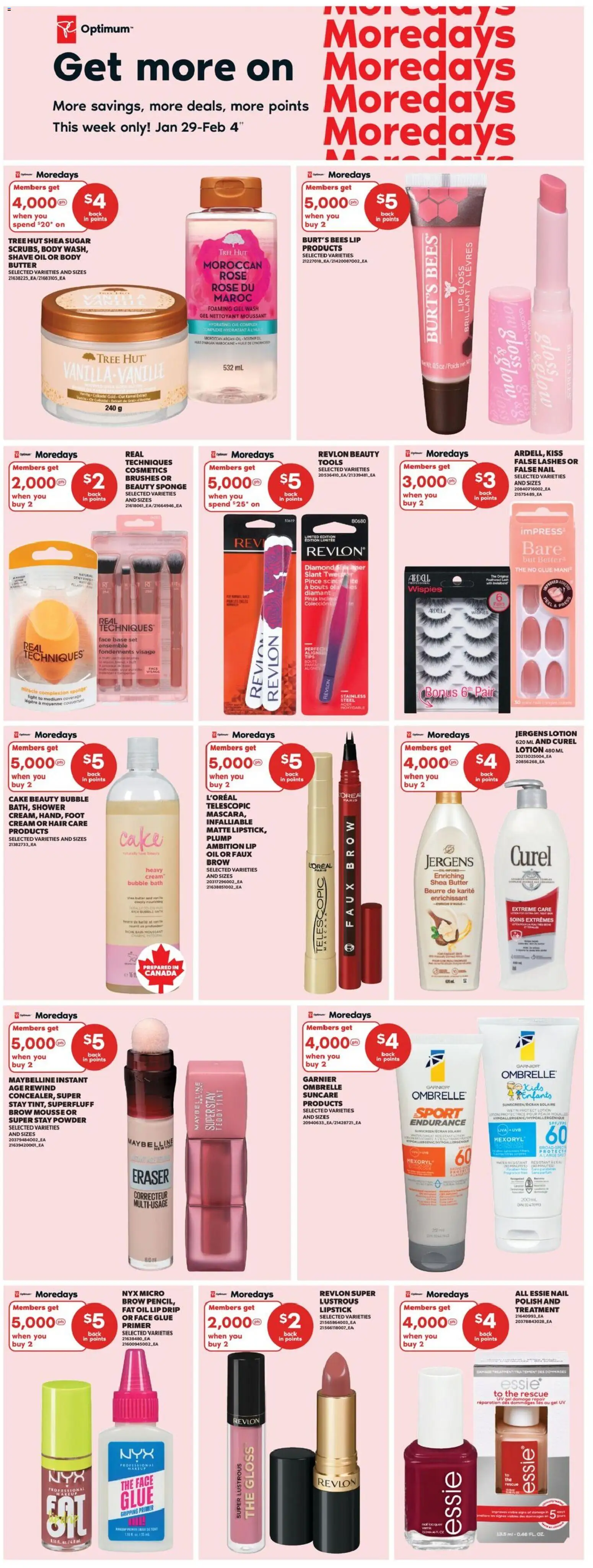 Real Canadian Superstore flyer valid from 29.01.2026 | Page: 18 | Products: Powder, Sponge, Shower, Oil