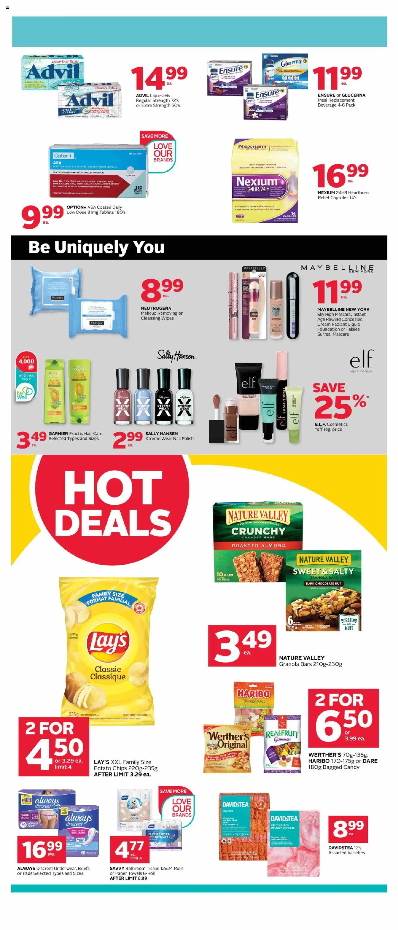 Rexall flyer valid from 26.09.2025 | Page: 2 | Products: Chips, Nail polish, Chocolate, Briefs