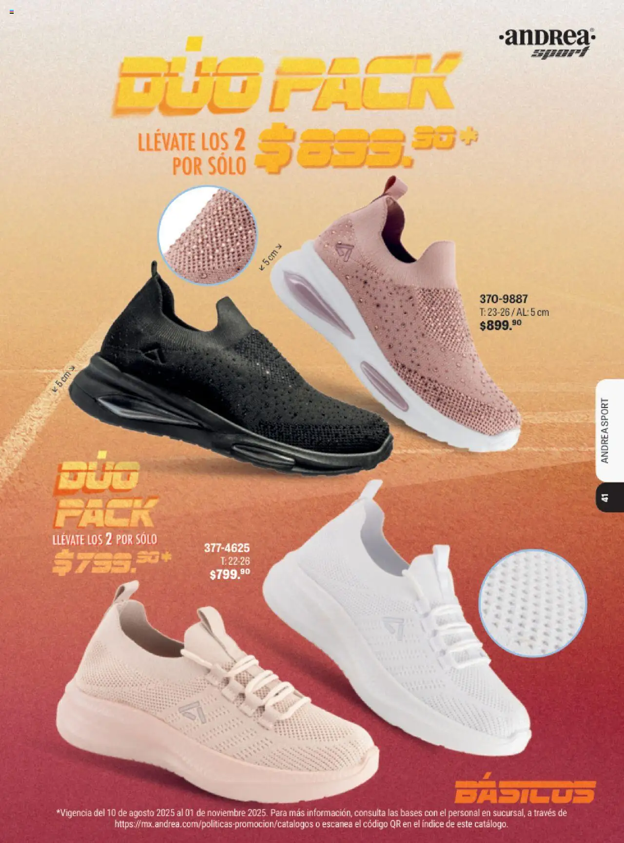 Nuevas ofertas de Andrea válidas en toda la República Mexicana desde el 13.08.2025. ¡Encuentra las mejores ofertas en Andrea - Catálogo Andrea Sport! | Página: 38