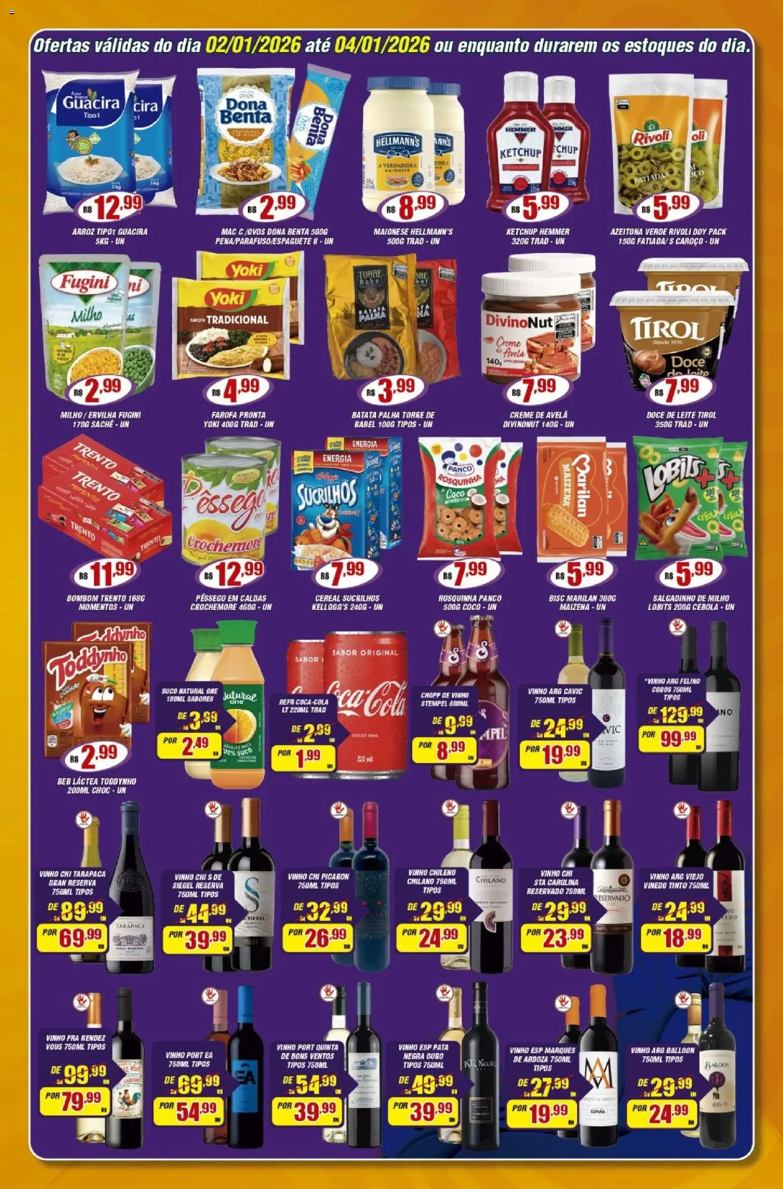 Violeta Supermercados Folheto - válido de 02.01.2026 | Página: 3 | Produtos: Ketchup, Batata palha, Batata, Avelã