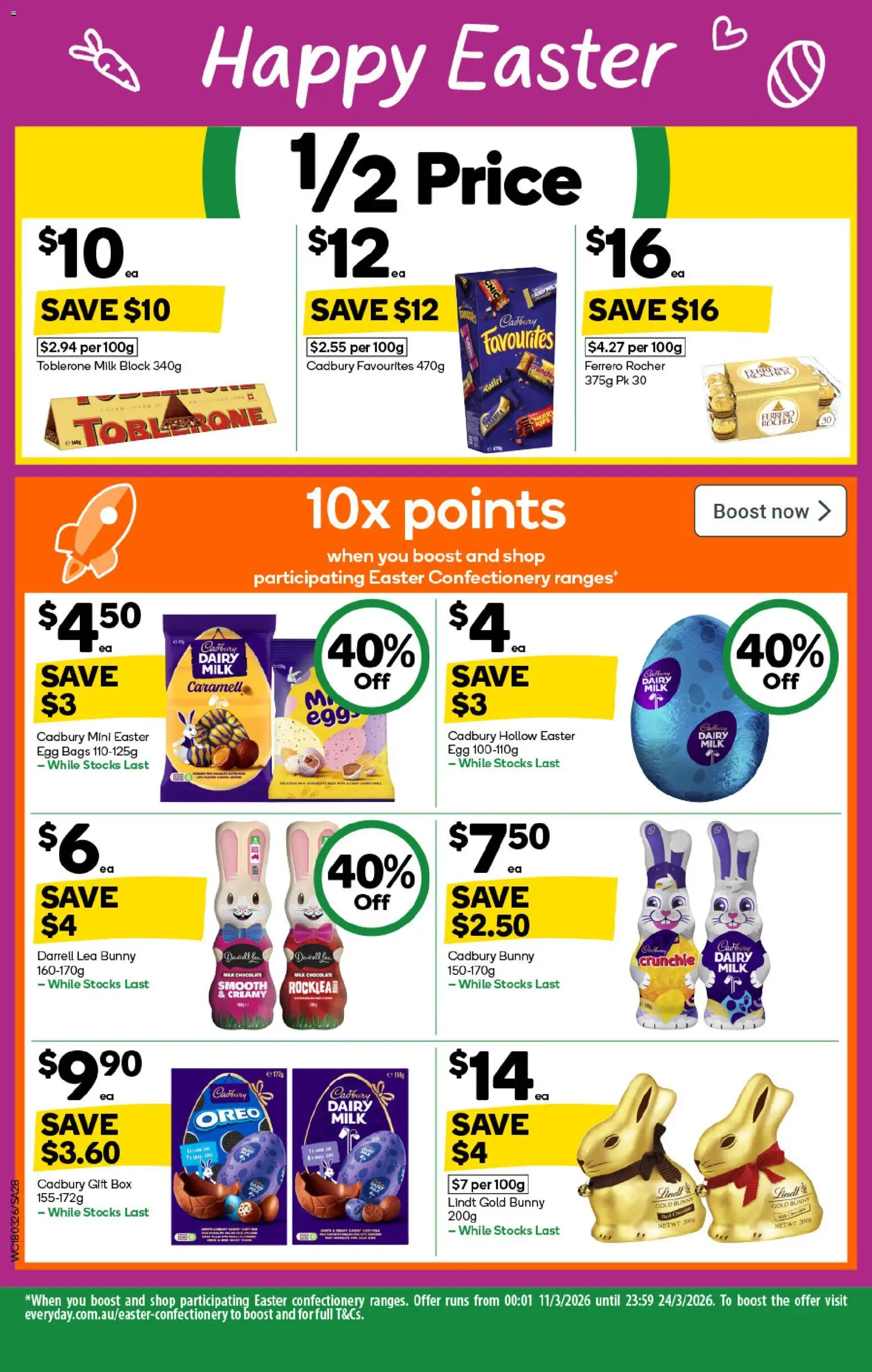 Woolworths catalogue - valid from 18.03.2026 | Page: 28 | Products: Box, Milk, Dairy, Chocolate