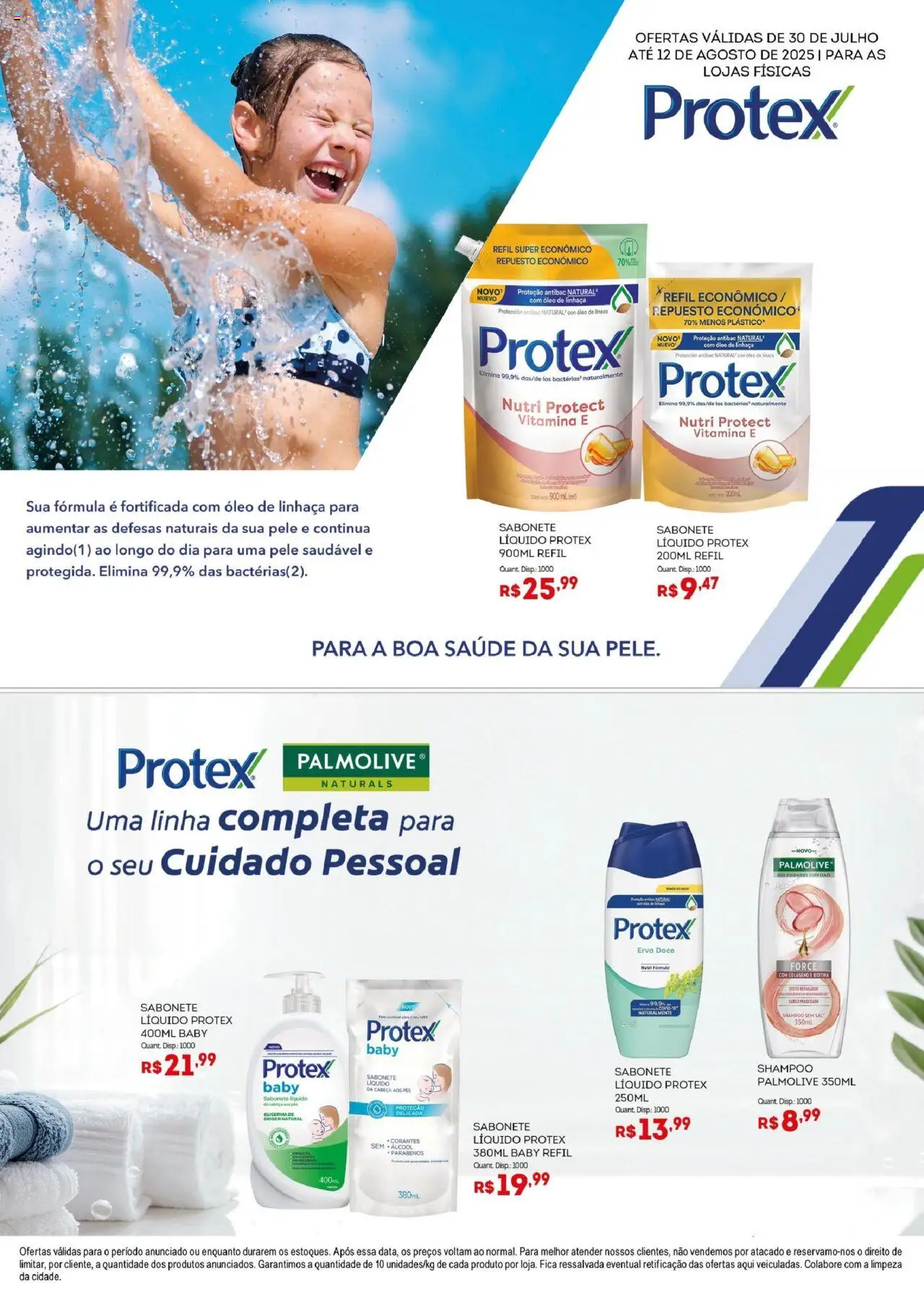 Bistek Supermercados Folheto - válido de 30.07.2025 | Página: 2 | Produtos: Shampoo, Linhaça, Óleo, Sal
