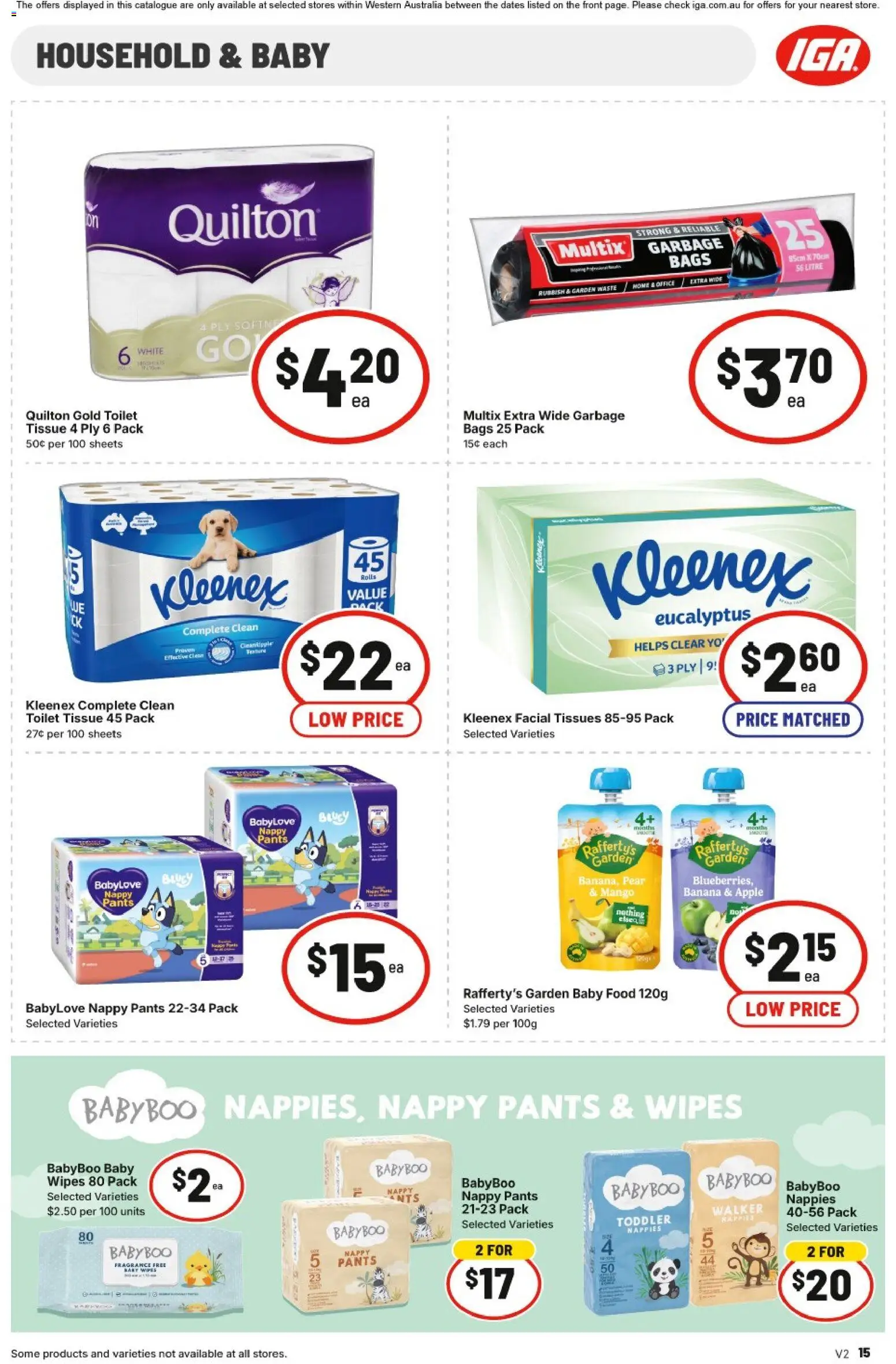 IGA catalogue - valid from 31.12.2025 | Page: 15 | Products: Household, Moisturiser, Antiperspirant, Toothpaste