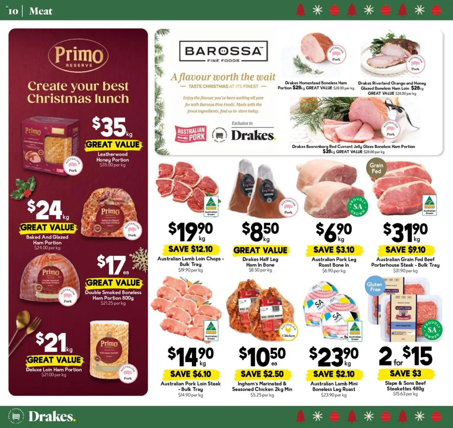 Drakes catalogue - valid from 10.12.2025 | Page: 10 | Products: Pork, Beef, Meat, Steak