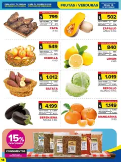 Carrefour Maxi catálogo │ válido desde el 08.09.2025 | Página: 13 | Productos: Peso, Cebolla, Batata, Berenjena