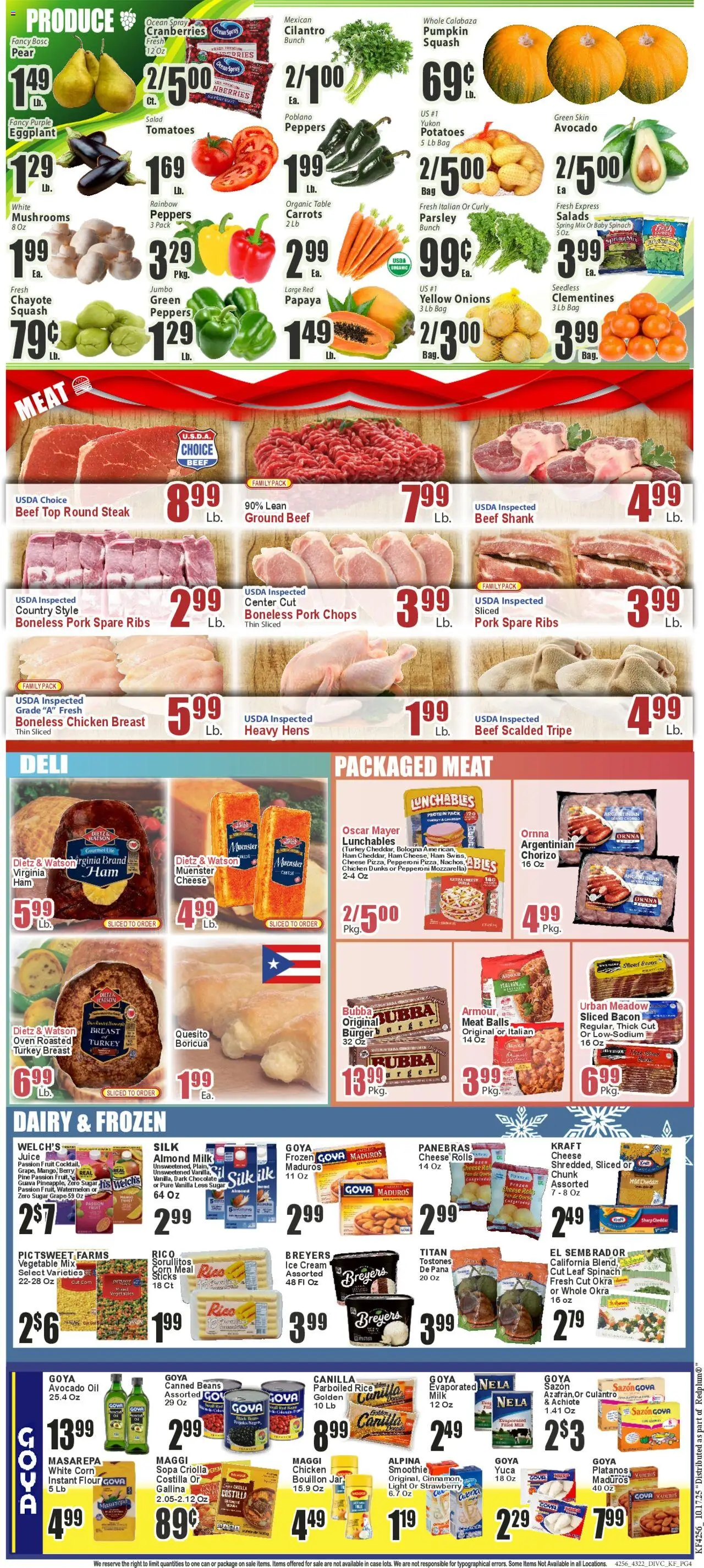 Key Food Weekly Ad - valid from 18.10.2025 | Page: 4 | Products: Sugar, Pumpkin, Watermelon, Pear