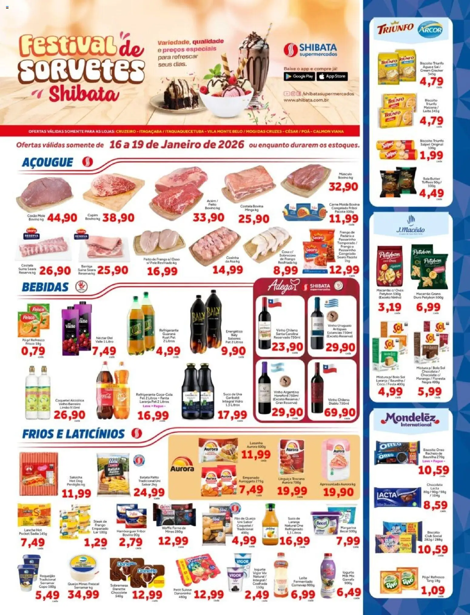 Shibata Folheto - válido de 16.01.2026 | Página: 1 | Produtos: Coco, Biscoito, Refresco, Batata
