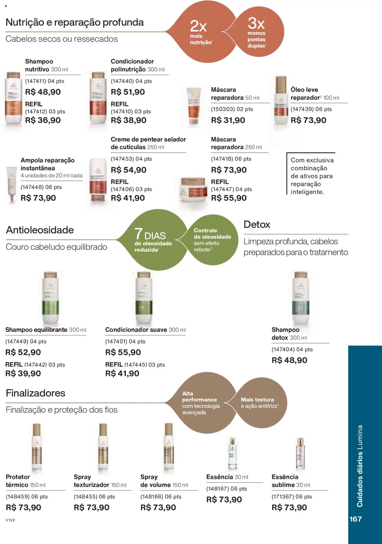 Natura Folheto - válido de 26.11.2025 | Página: 167 | Produtos: Condicionador, Selador, Óleo, Creme