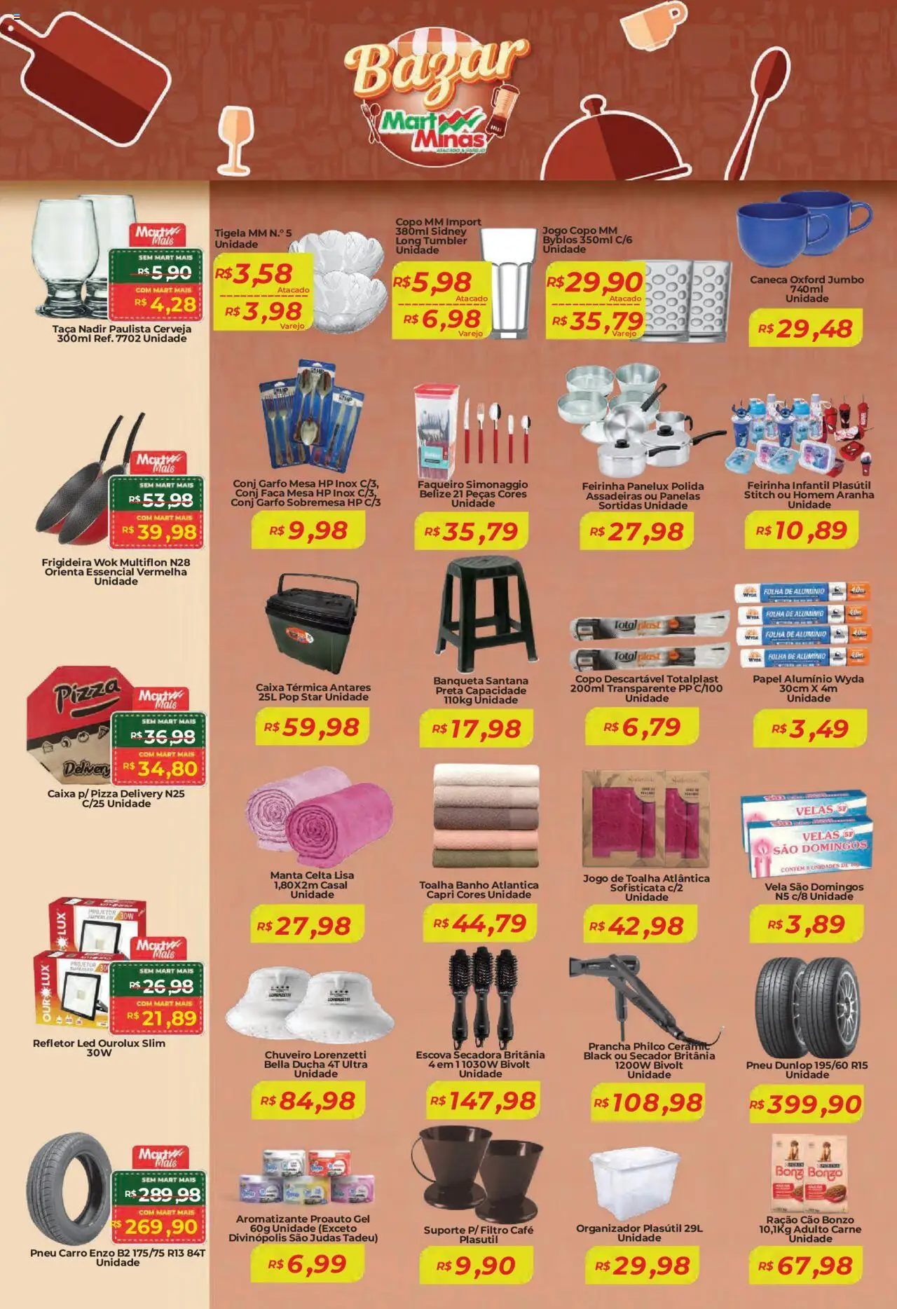 Mart Minas Folheto - válido de 07.08.2025 | Página: 7 | Produtos: Secador, Organizador, Faca, Caneca