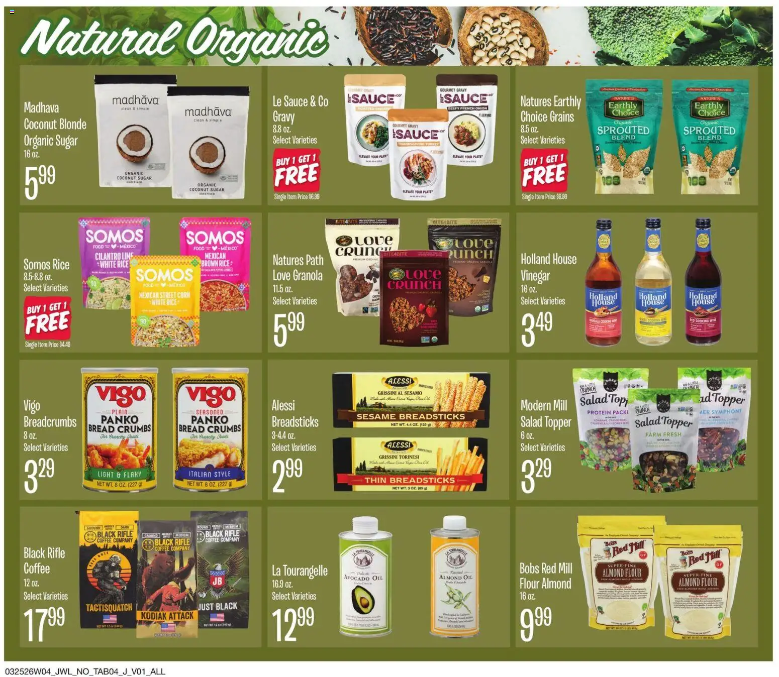 Jewel Osco Ad - valid from 25.03.2026 | Page: 4 | Products: Vinegar, Bed, Avocado, Rifle