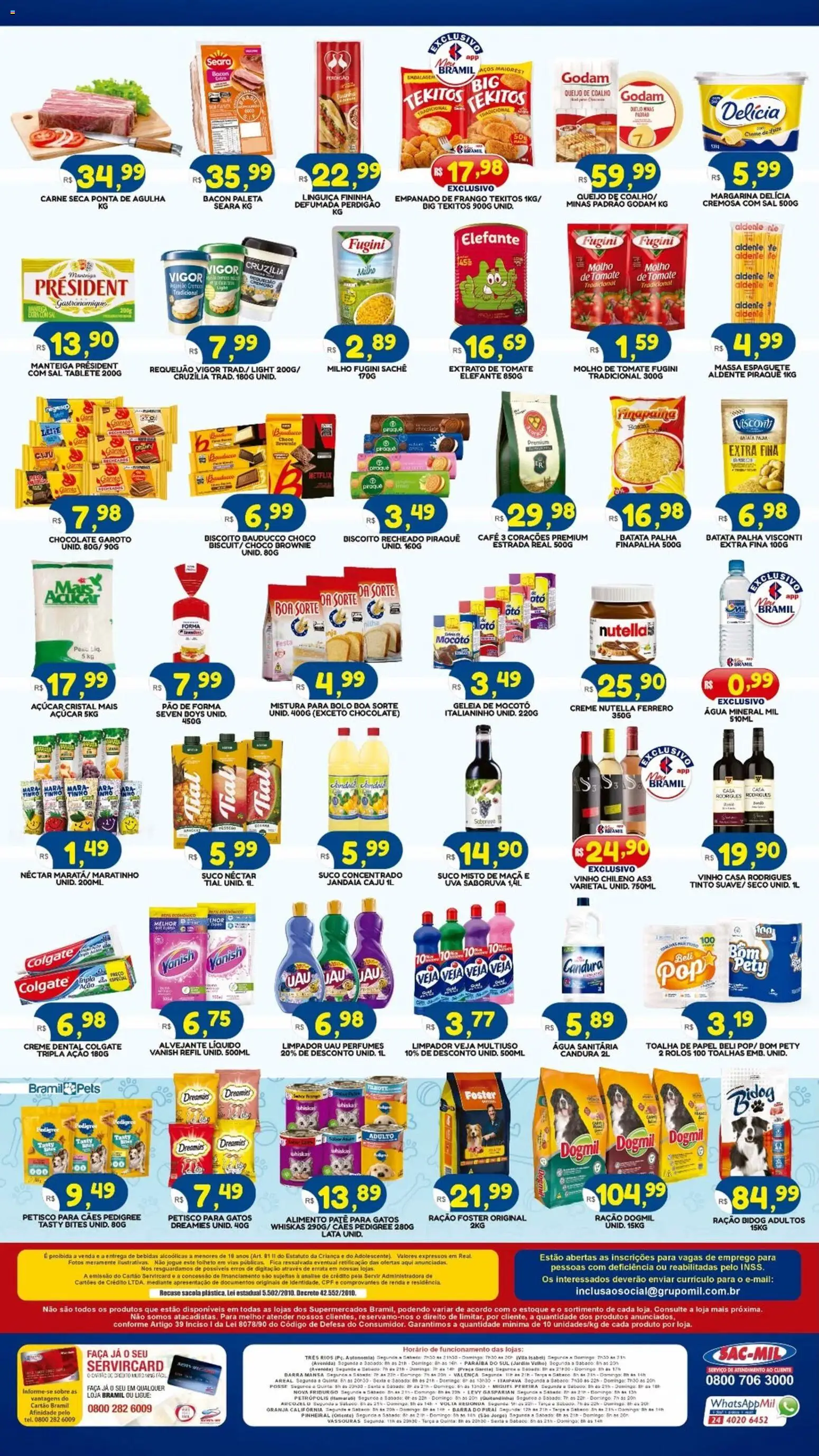 Bramil Supermercados Folheto - válido de 13.04.2026 | Página: 2 | Produtos: Uau perfumes, Creme dental, Requeijão, Mistura para bolo