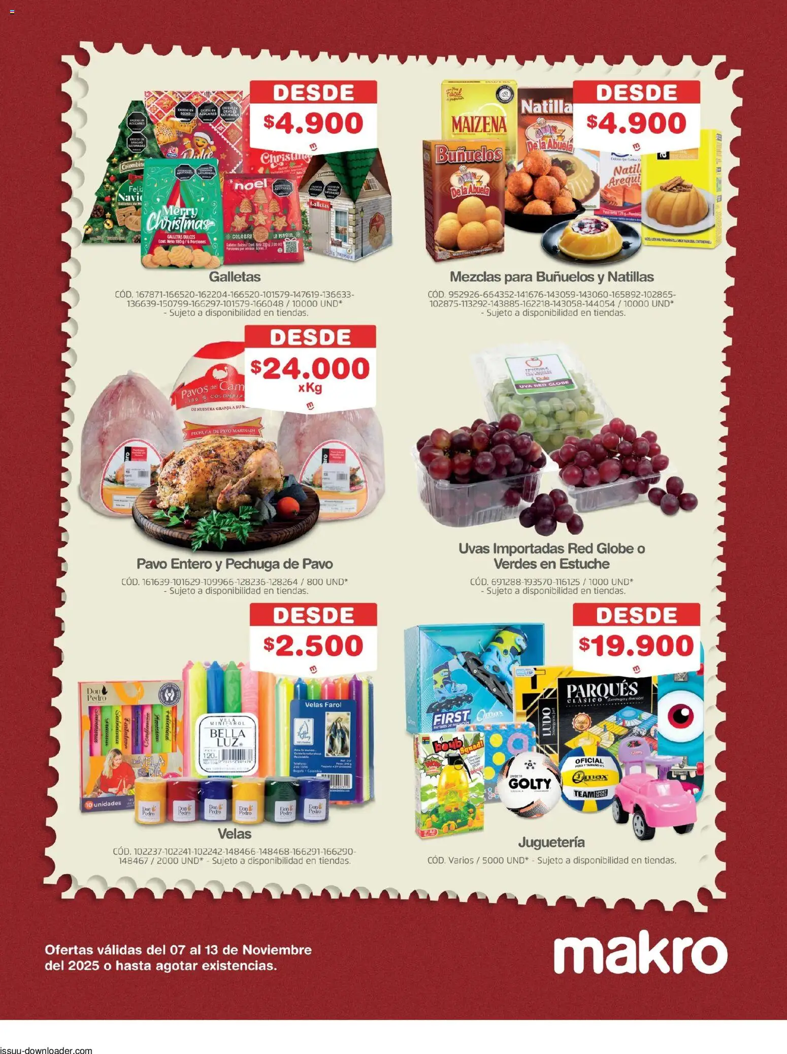 Makro revista - valida desde el 07.11.2025 | Página: 2 | Productos: Galletas, Farol, Peso, Uva