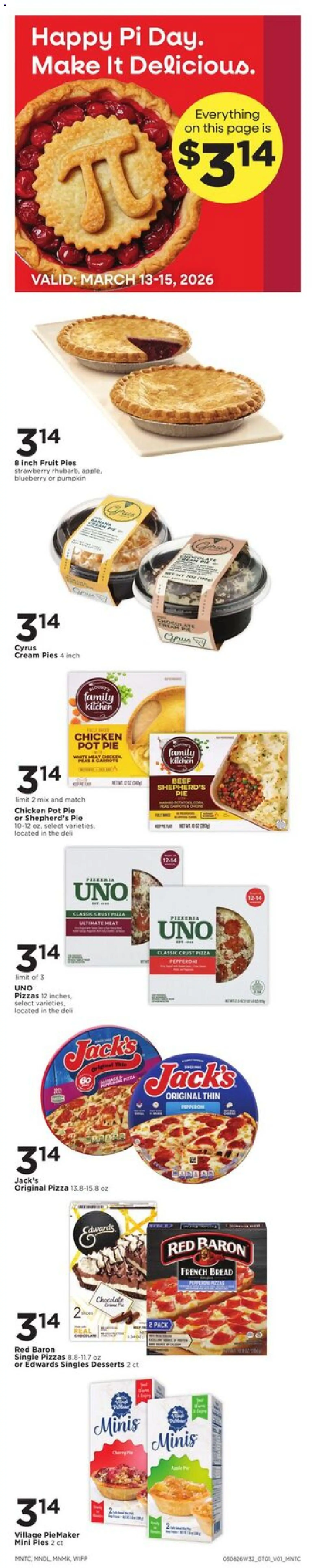 Cub Foods Weekly Savings - MN - valid from 08.03.2026 | Page: 3 | Products: Bread, Chocolate, Cream, Pumpkin