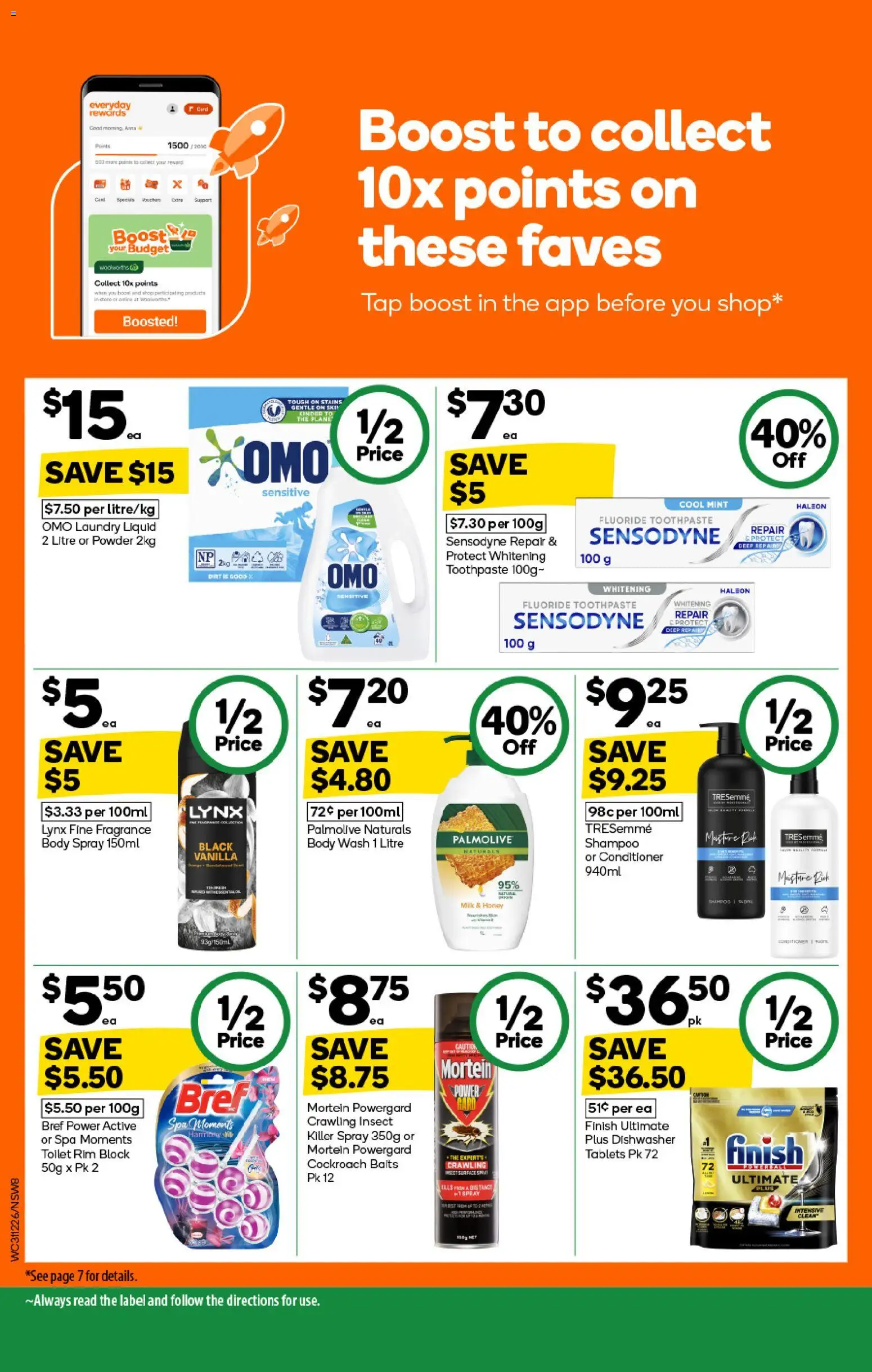 Woolworths catalogue - valid from 31.12.2025 | Page: 8 | Products: Shampoo, Honey, Toothpaste, Wallet