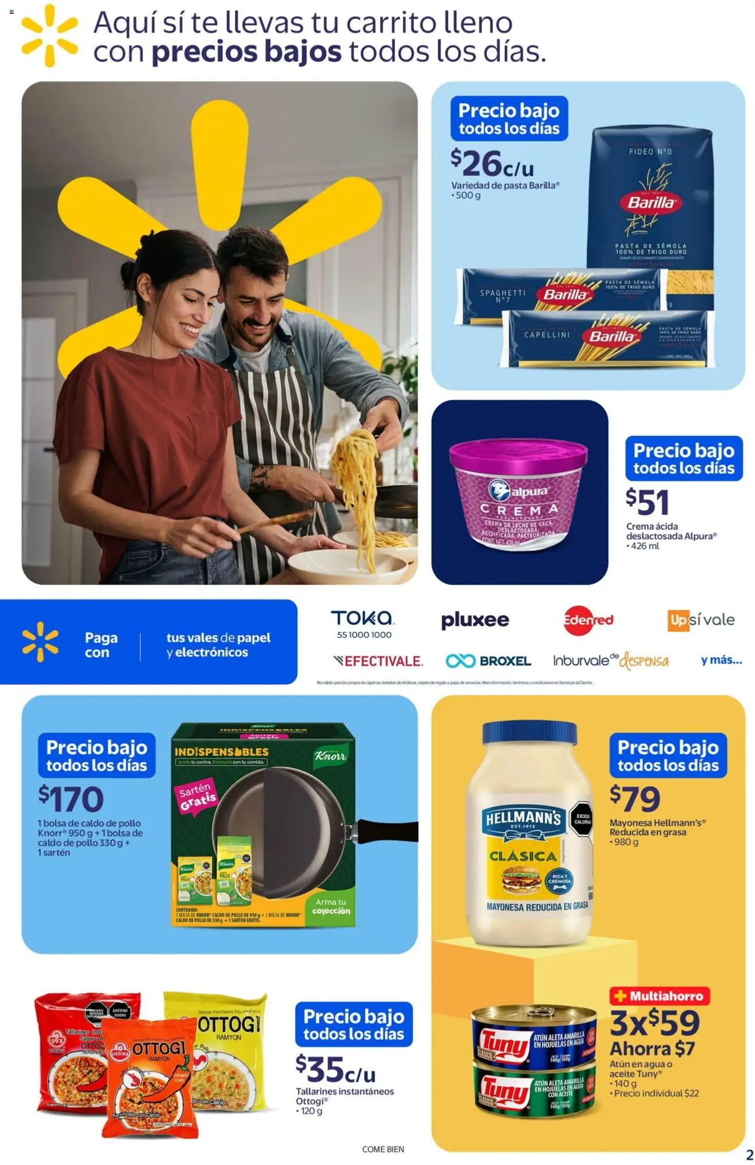 Nuevas ofertas de Walmart válidas en toda la República Mexicana desde el 01.01.2026. ¡Encuentra las mejores ofertas en Walmart folleto! | Página: 2 | Productos: Pollo, Crema, Aceite, Hojuelas