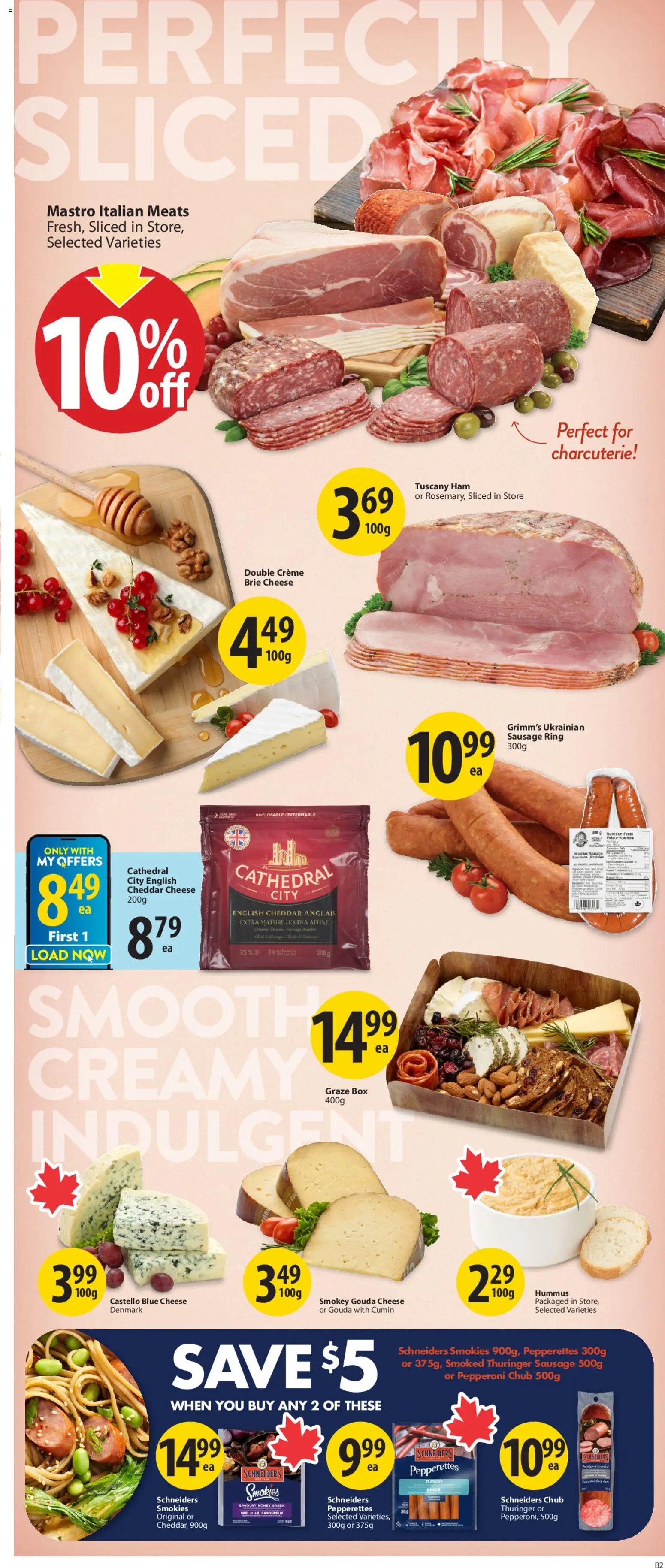 Save on foods flyer valid from 05.03.2026 | Page: 9 | Products: Turkey, Box, Cheese, Ham