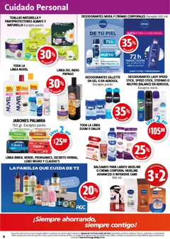 Vista previa de Farmacia Guadalajara - Catálogo, nuevo folleto de la tienda, válido en México a partir del 15.10.2025 | Página: 8 | Productos: Antitranspirante, Crema, Toallas, Sobre