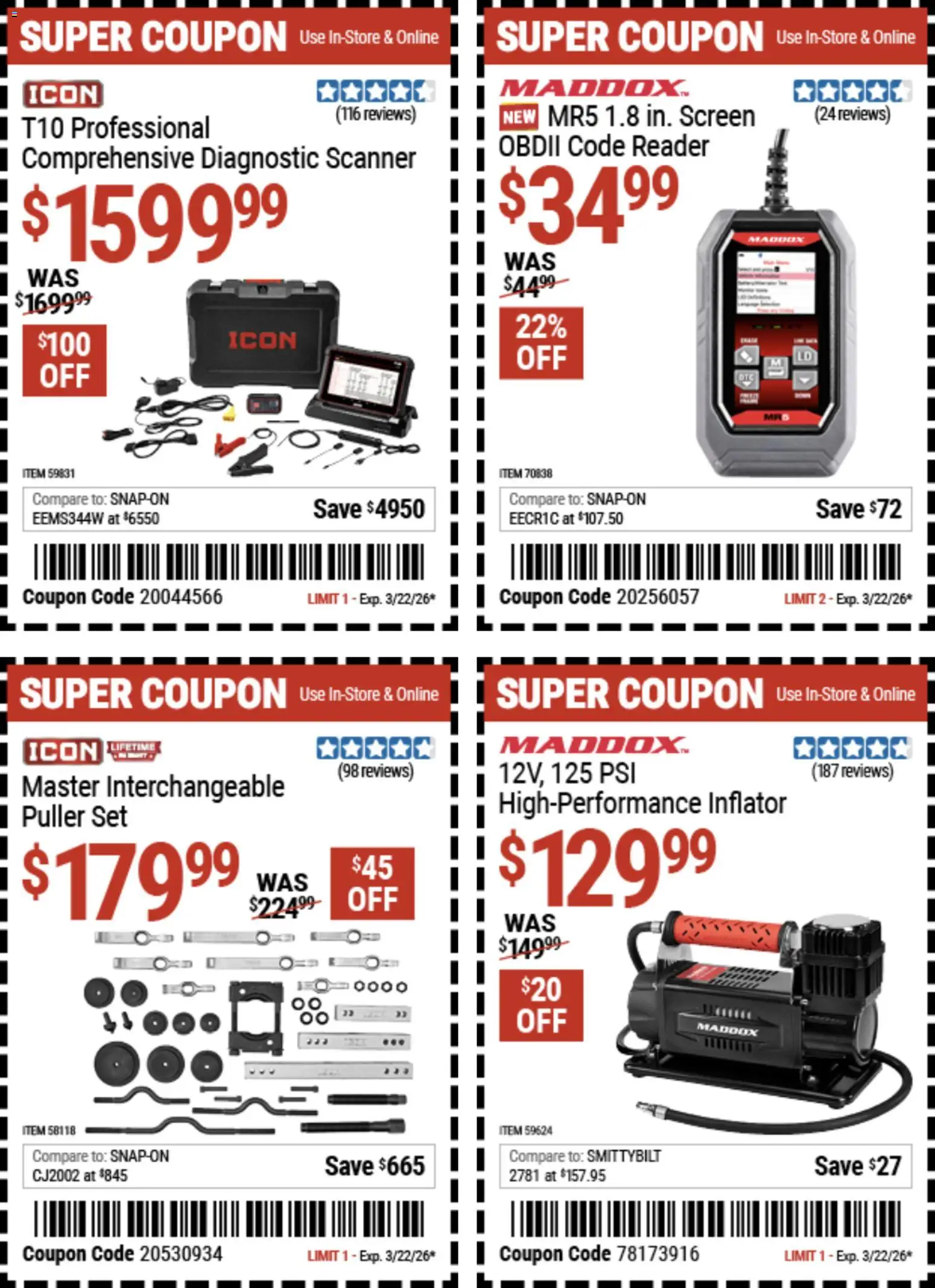 Harbor Freight Dollar Days - valid from 09.03.2026 | Page: 5 | Products: Scanner