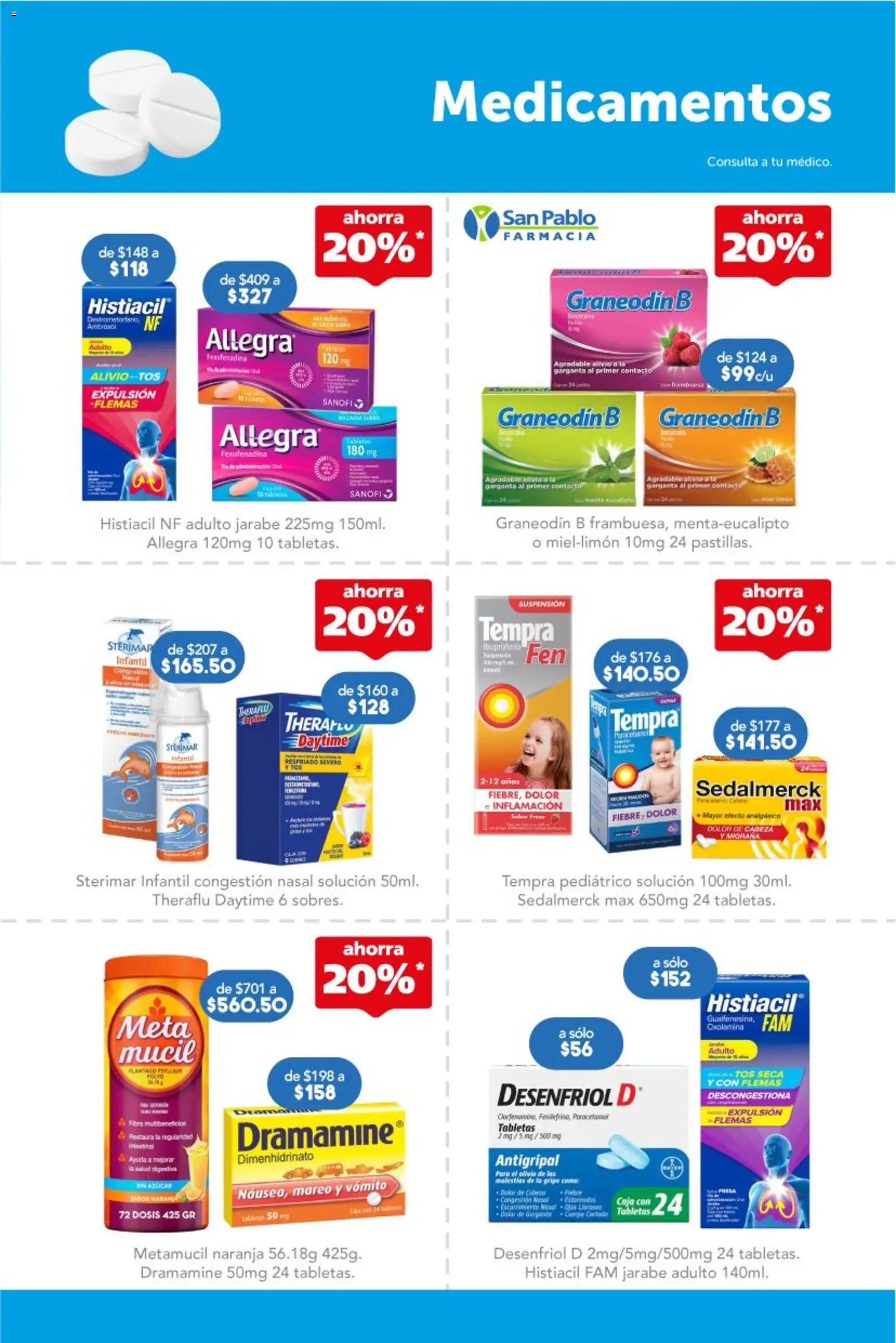 Nuevas ofertas de Farmacia San Pablo válidas en toda la República Mexicana desde el 15.02.2026. ¡Encuentra las mejores ofertas en Farmacia San Pablo catálogo! | Página: 5