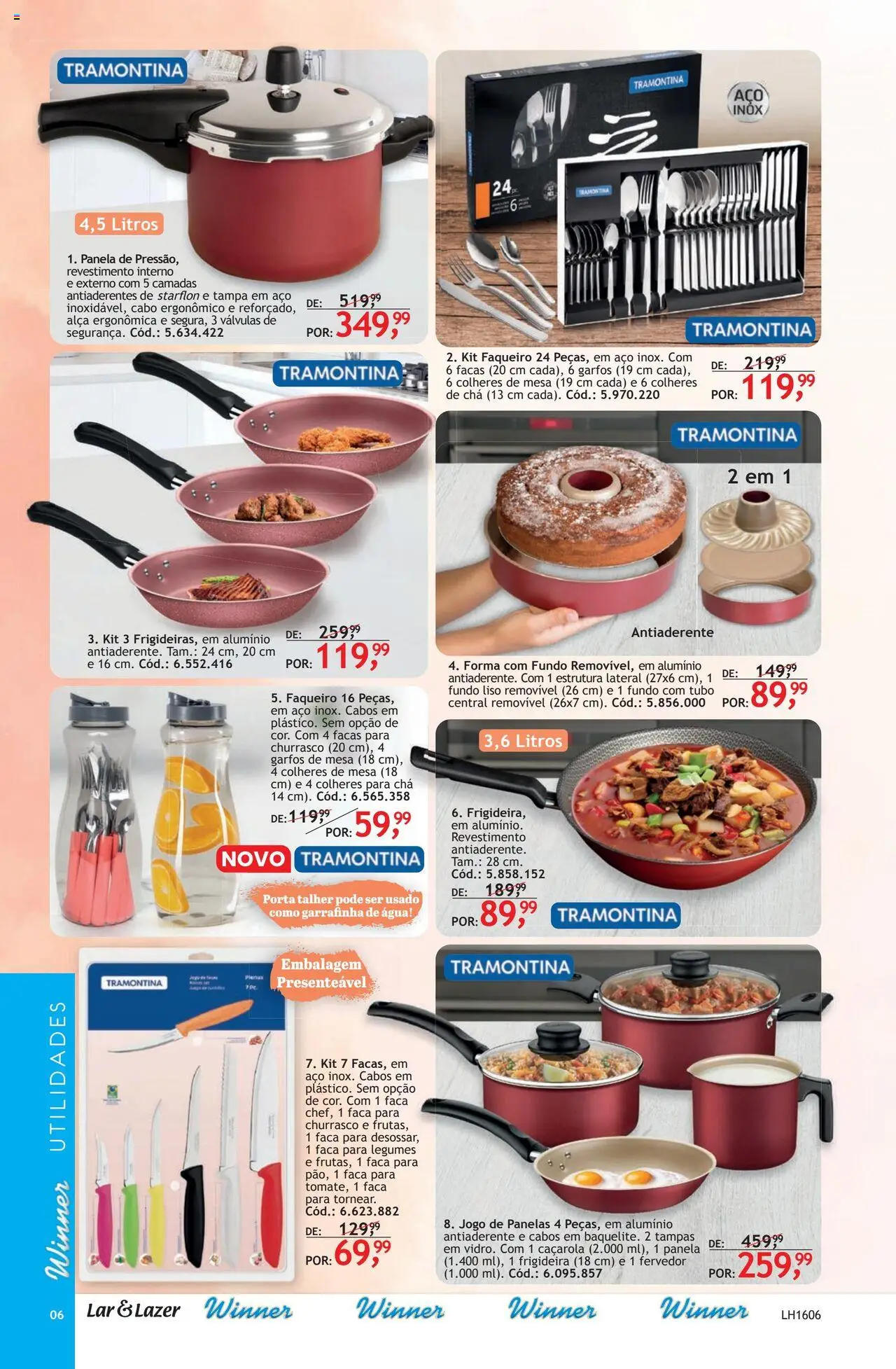 Quatro Estações Folheto - válido de 01.07.2025 | Página: 6 | Produtos: Panela, Faca, Chá, PC