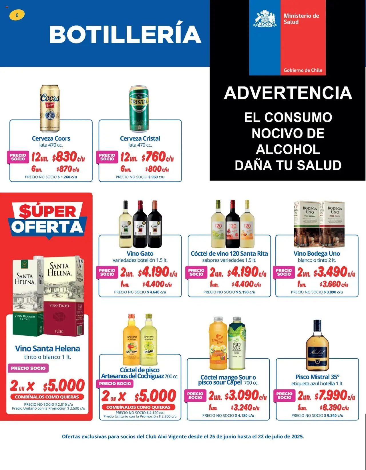 Alvi catálogo │ válido desde el 25.06.2025 | Página: 6 | Productos: Mango, Botella, Cerveza, Tinte