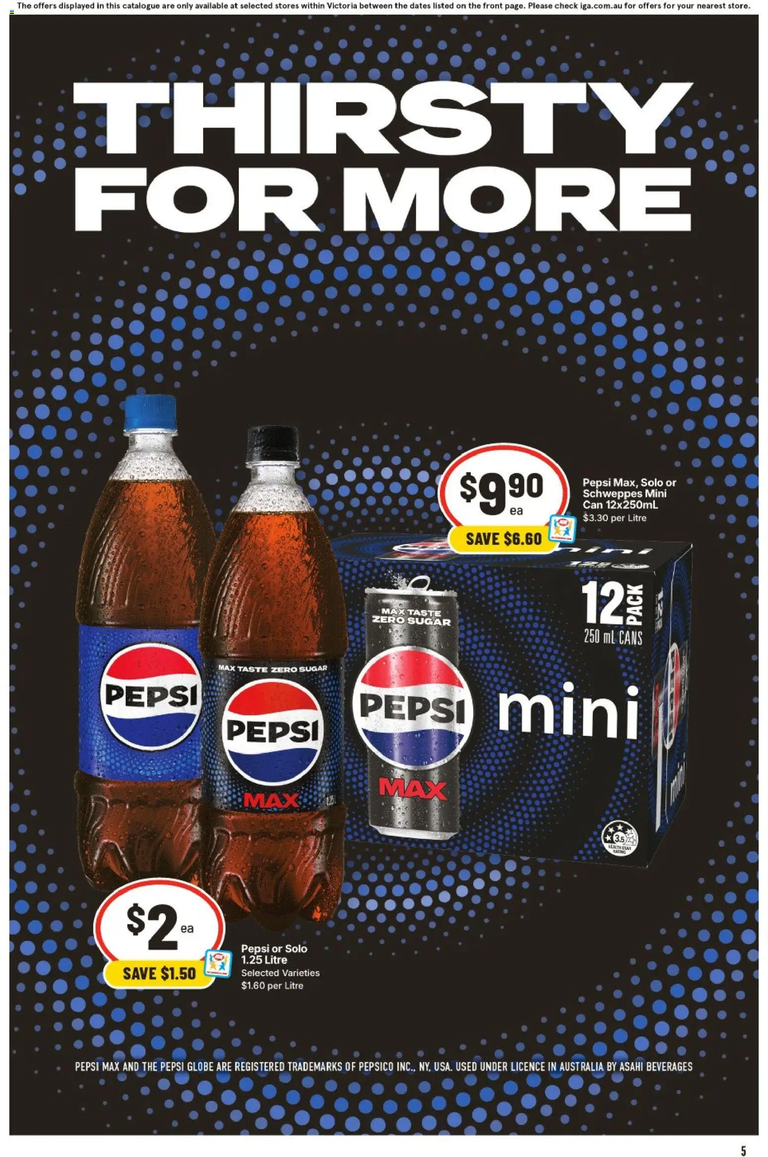 IGA catalogue - valid from 21.01.2026 | Page: 5 | Products: Pepsi, Sugar, Pepsi Max