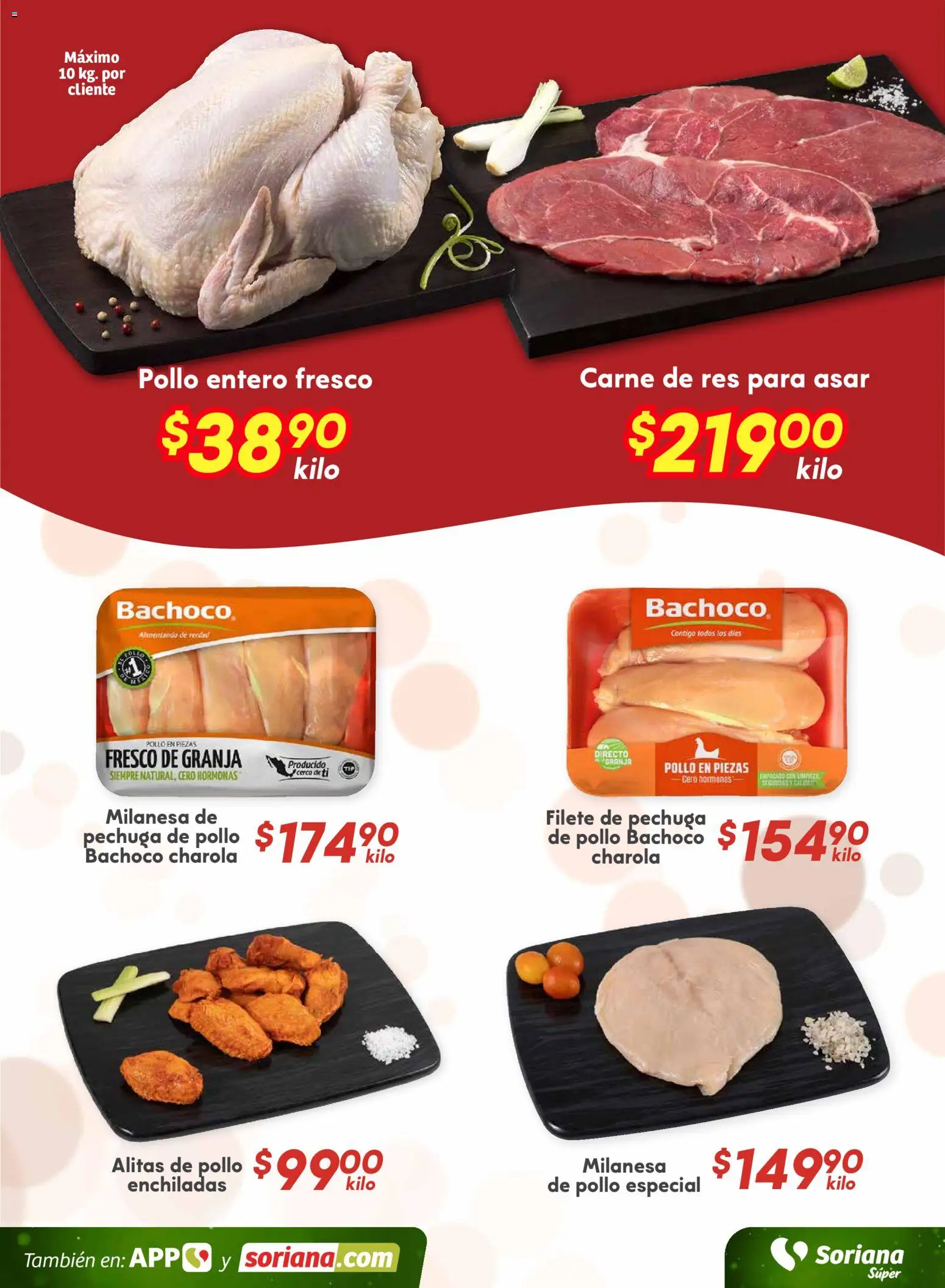 Nuevas ofertas de Soriana válidas en toda la República Mexicana desde el 28.11.2025. ¡Encuentra las mejores ofertas en Soriana - Fin de Semana Súper: BCS, Son y Sin! | Página: 5 | Productos: Pollo, Milanesa, Res