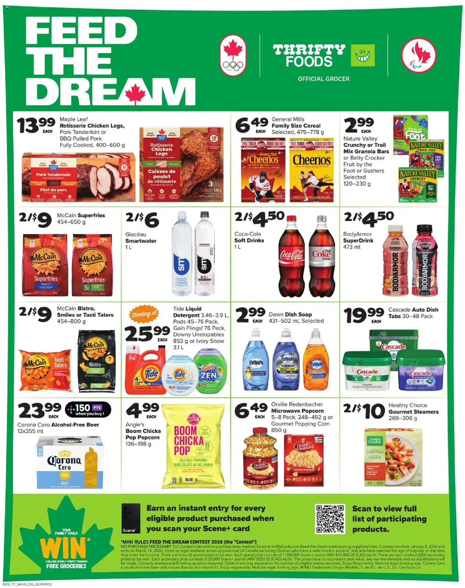 Thrifty Foods flyer valid from 05.03.2026 | Page: 10 | Products: Detergent, Beer, Chicken, Pork