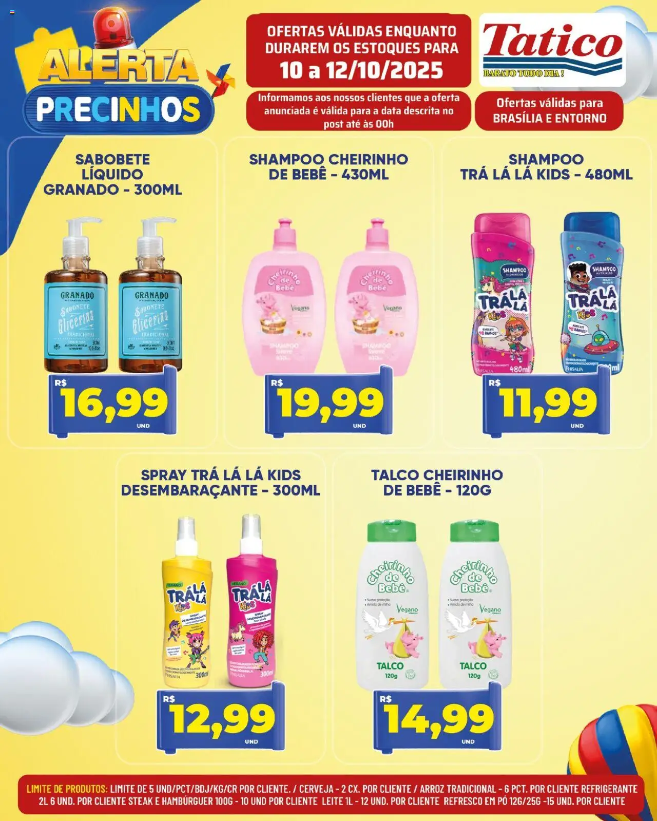 Tatico Folheto - válido de 10.10.2025 | Página: 6 | Produtos: Shampoo, Talco, Leite, Cerveja