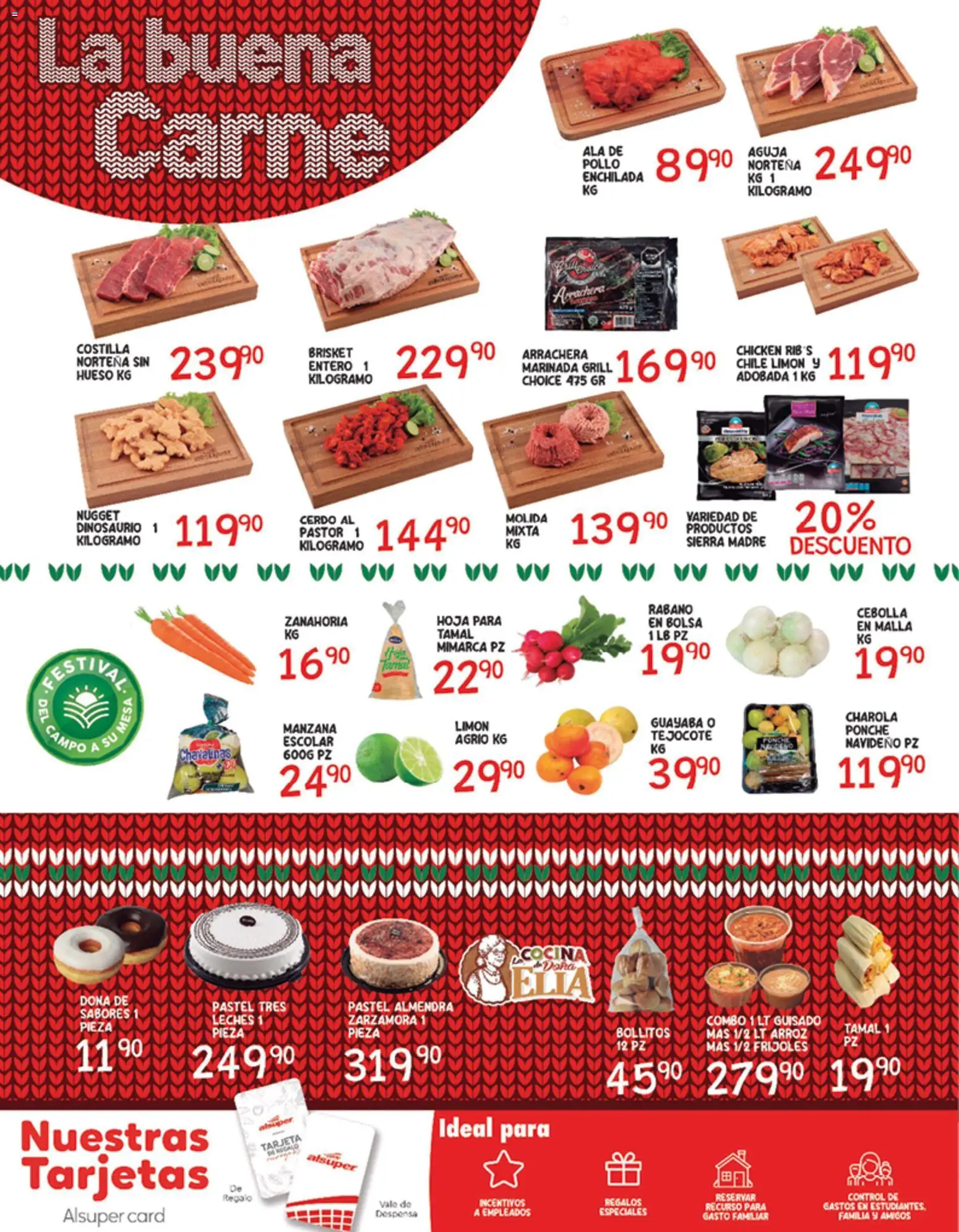 Nuevas ofertas de Alsuper válidas en toda la República Mexicana desde el 26.12.2025. ¡Encuentra las mejores ofertas en Alsuper folleto Laguna! | Página: 6 | Productos: Cebolla, Bolsa, Manzana, Despensa