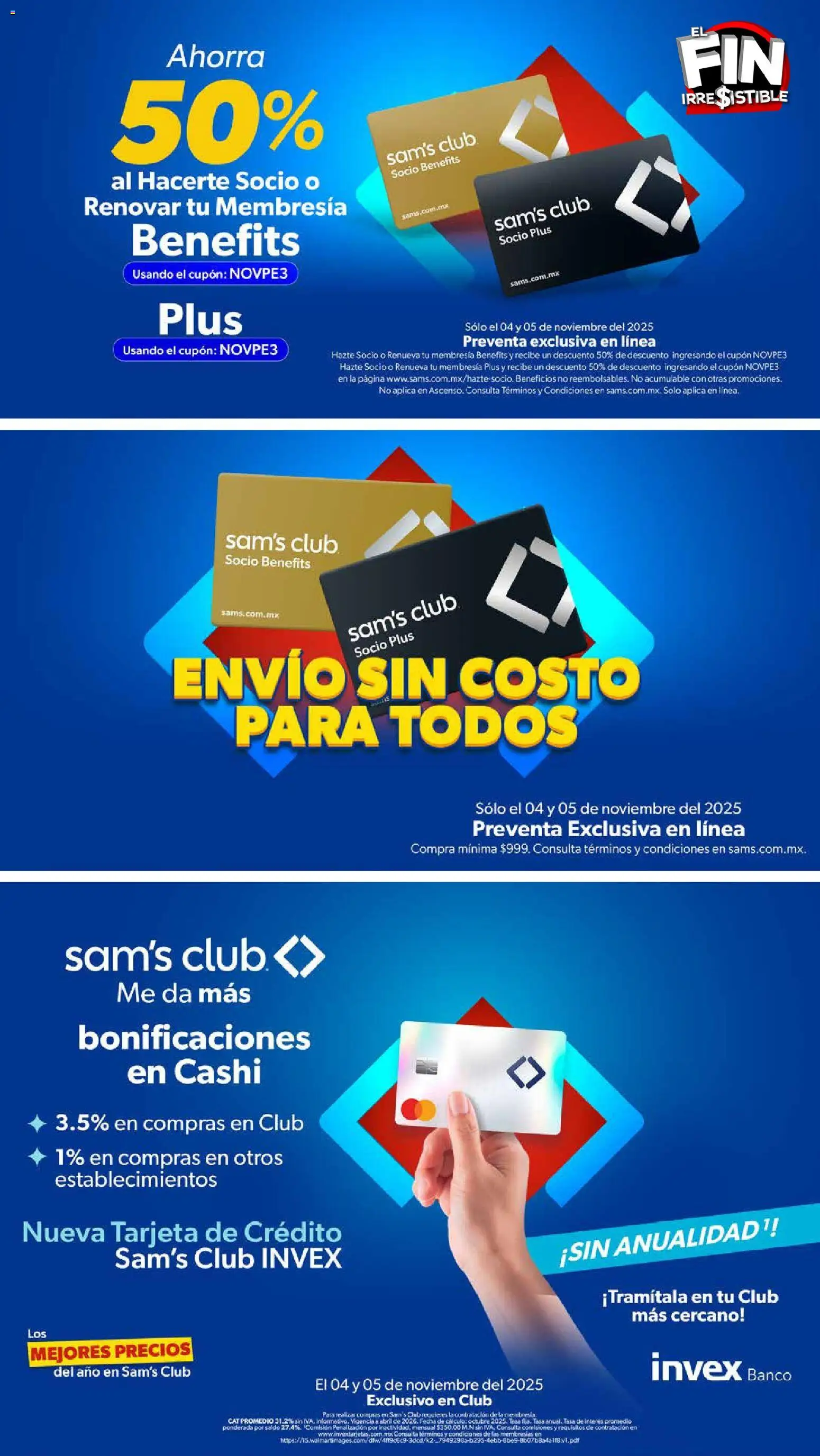 Nuevas ofertas de Sam's Club válidas en toda la República Mexicana desde el 04.11.2025. ¡Encuentra las mejores ofertas en Sam's Club Buen Fin! | Página: 2 | Productos: Banco
