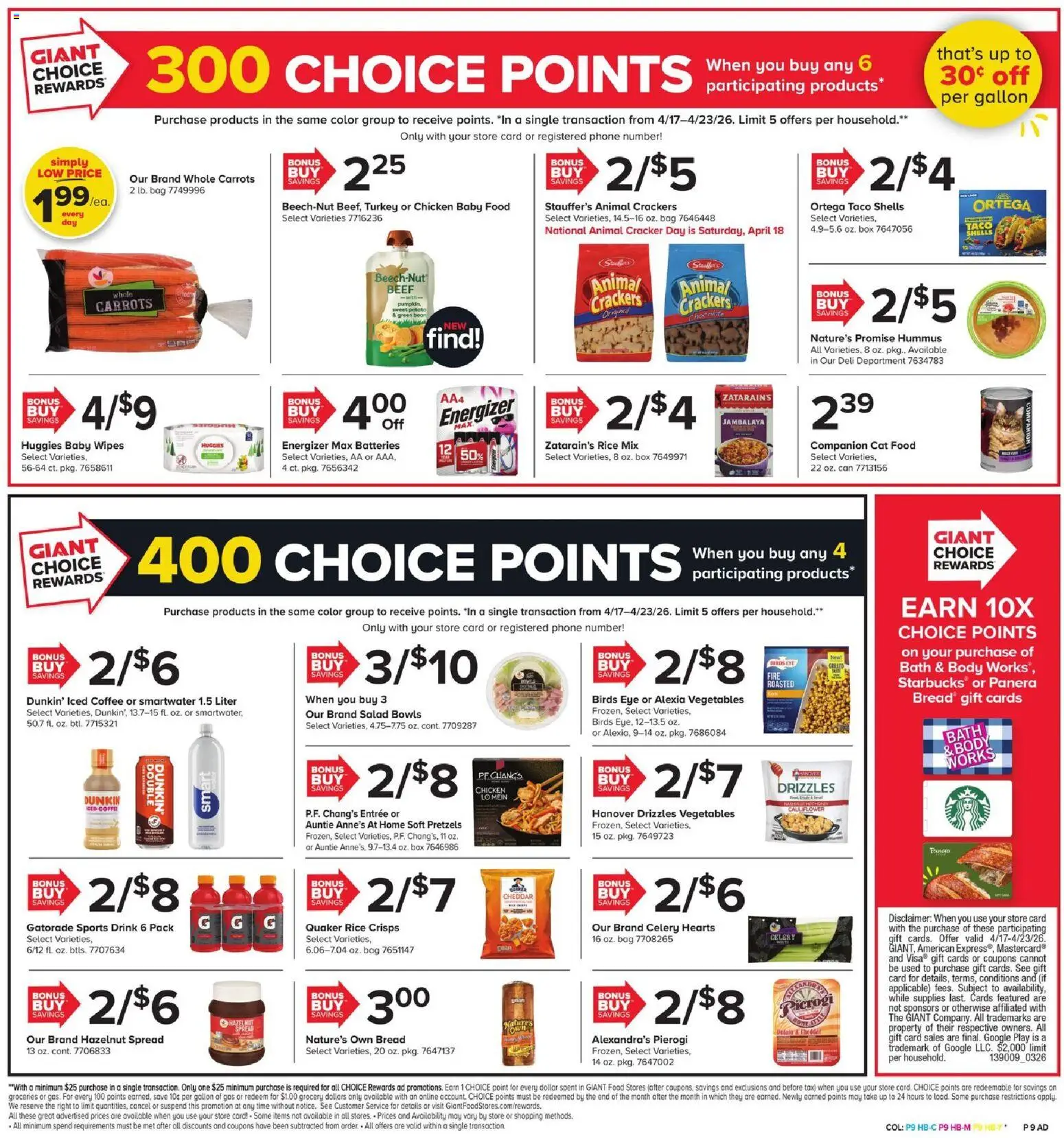 Giant Weekly Ad - valid from 17.04.2026 | Page: 7 | Products: Bread, Coffee, Rice, Baby food