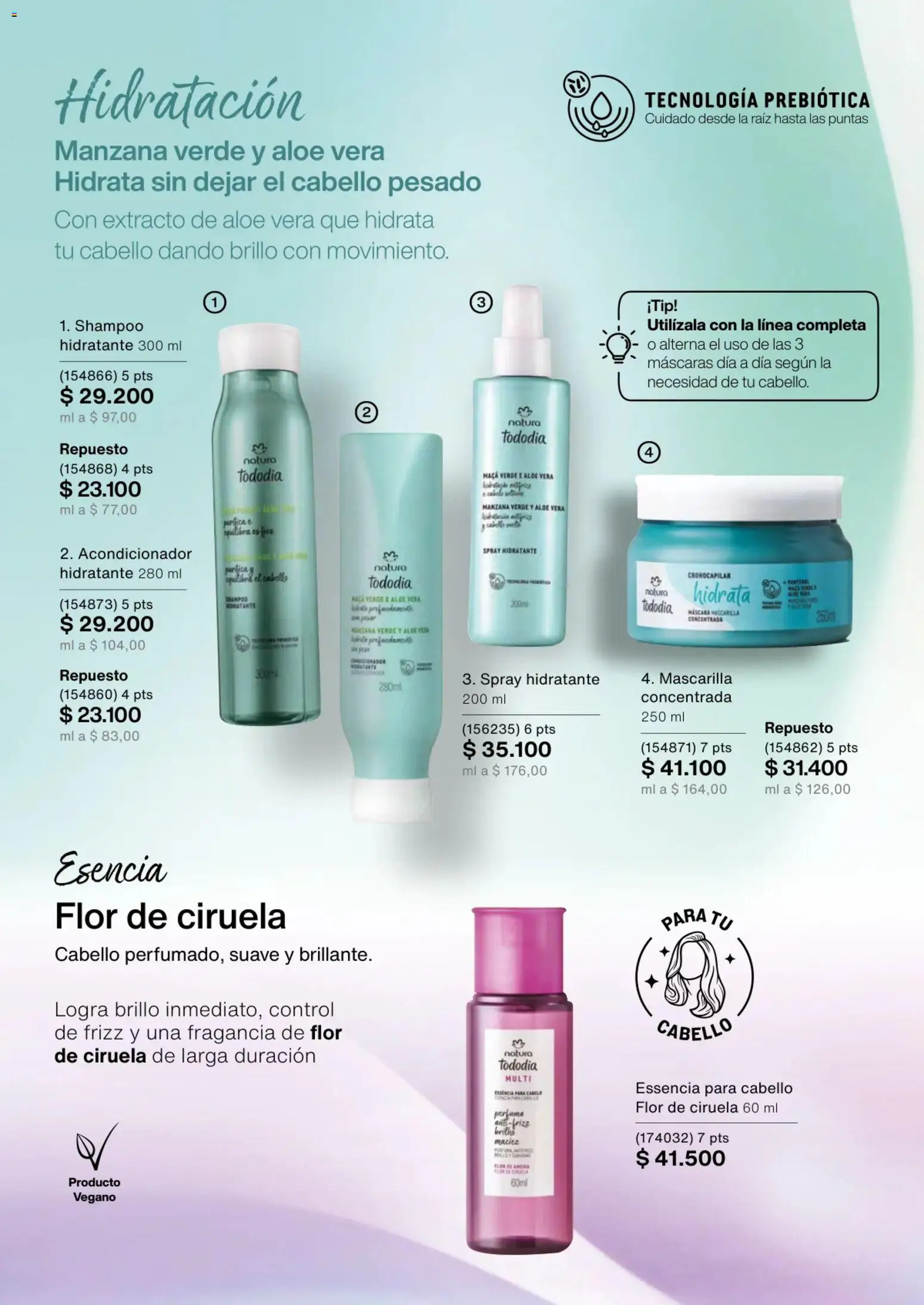 Natura revista - valida desde el 13.11.2025 | Página: 160 | Productos: Shampoo, Brillo, Mascarilla, Máscara