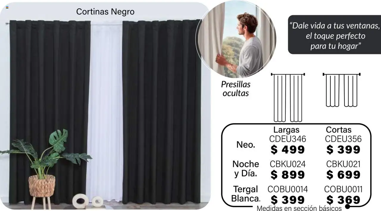 Nuevas ofertas de Colchas Concord válidas en toda la República Mexicana desde el 01.08.2025. ¡Encuentra las mejores ofertas en Colchas Concord - Catálogo! | Página: 1058 | Productos: Cortinas