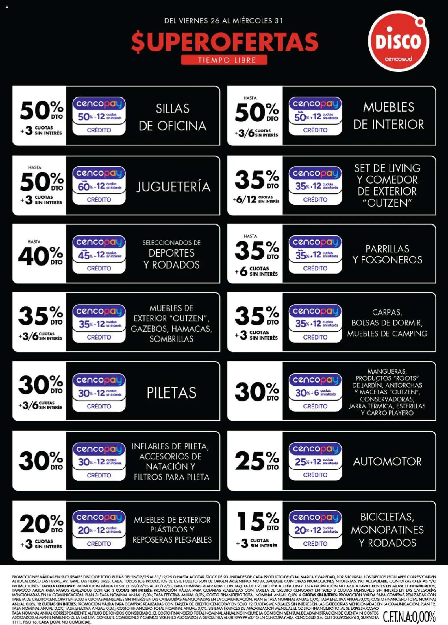 Disco - Ofertas | Electro, T. Libre y más │ válido desde el 25.12.2025 | Página: 4 | Productos: Disco, Jarra, Pileta