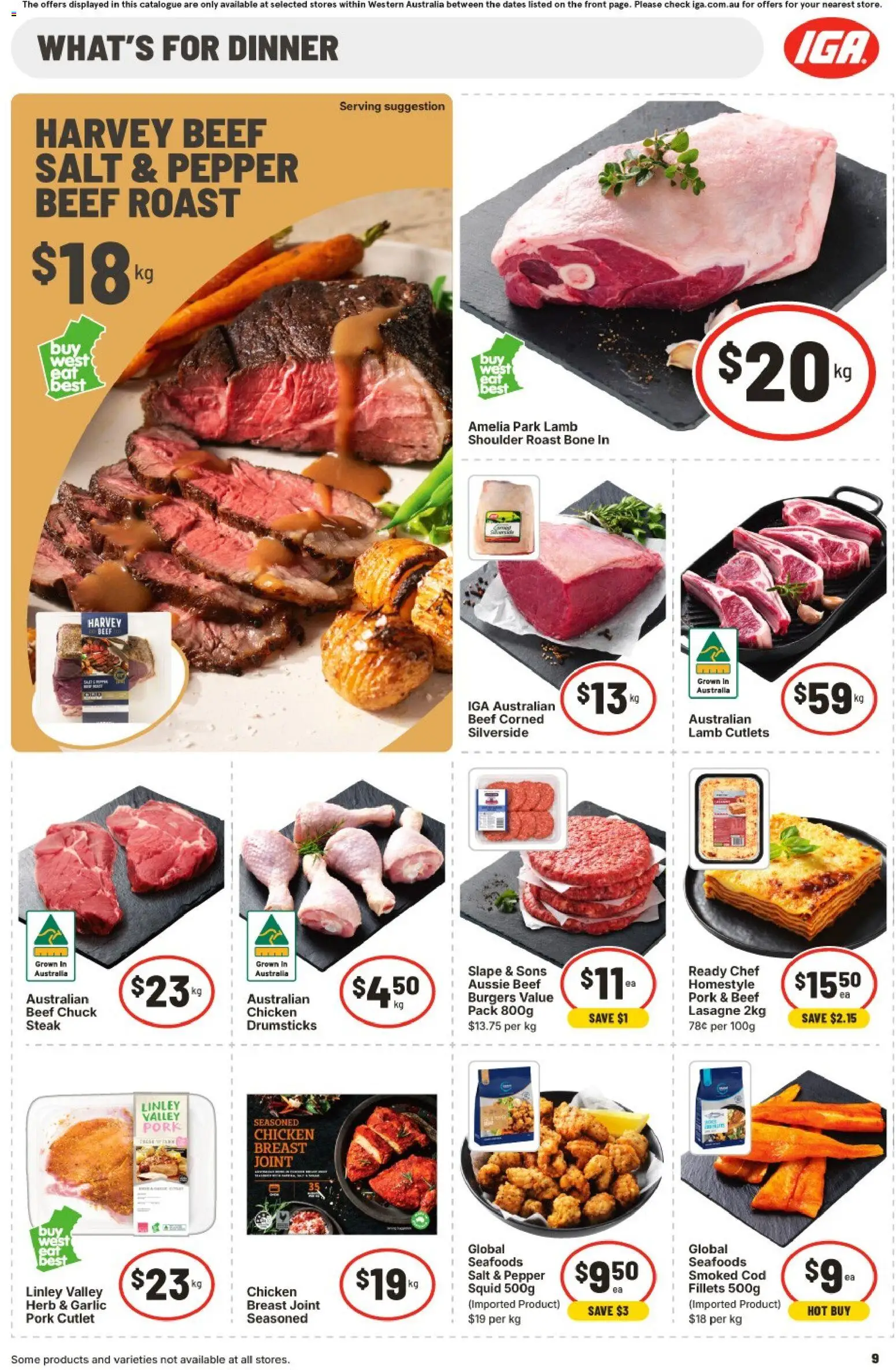 IGA catalogue - valid from 11.03.2026 | Page: 9 | Products: Herb, Chicken, Lamb, Beef