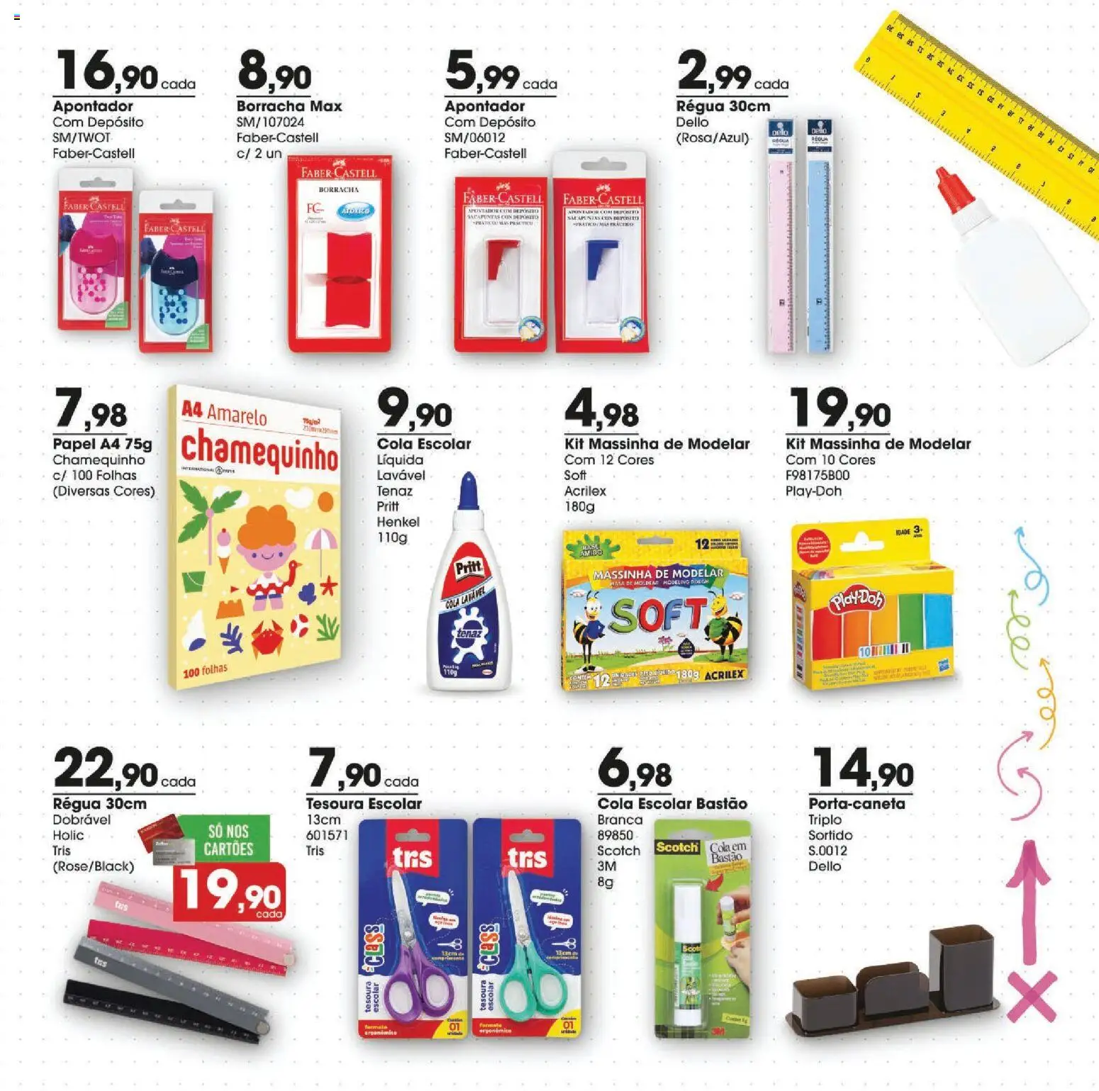 Zaffari Folheto - válido de 19.01.2026 | Página: 5 | Produtos: Borracha, Massinha de modelar, Cola, Tesoura