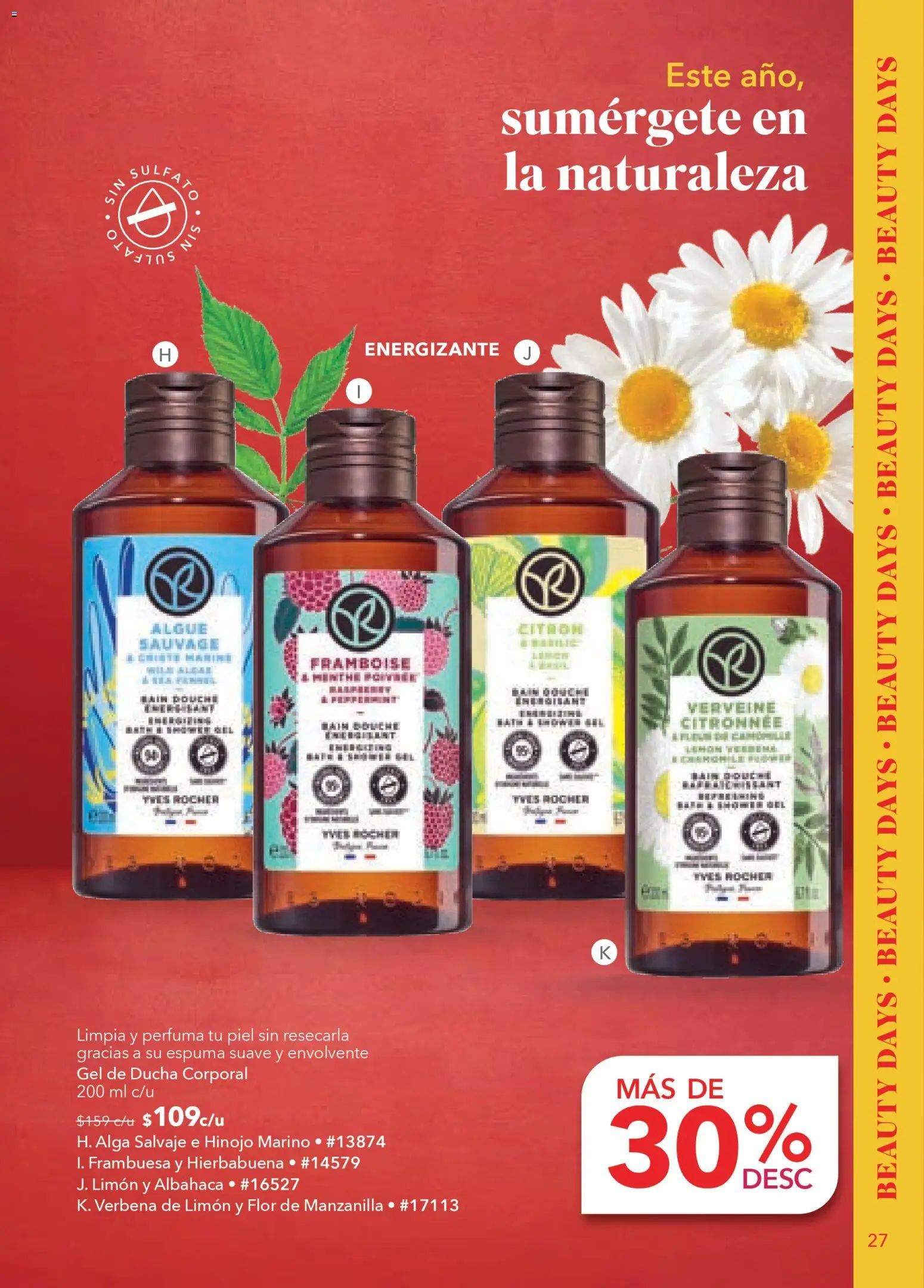 Nuevas ofertas de Yves Rocher válidas en toda la República Mexicana desde el 30.12.2025. ¡Encuentra las mejores ofertas en Yves Rocher campaña 1 2026! | Página: 27 | Productos: Hinojo, Limón, Espuma, Gel de ducha