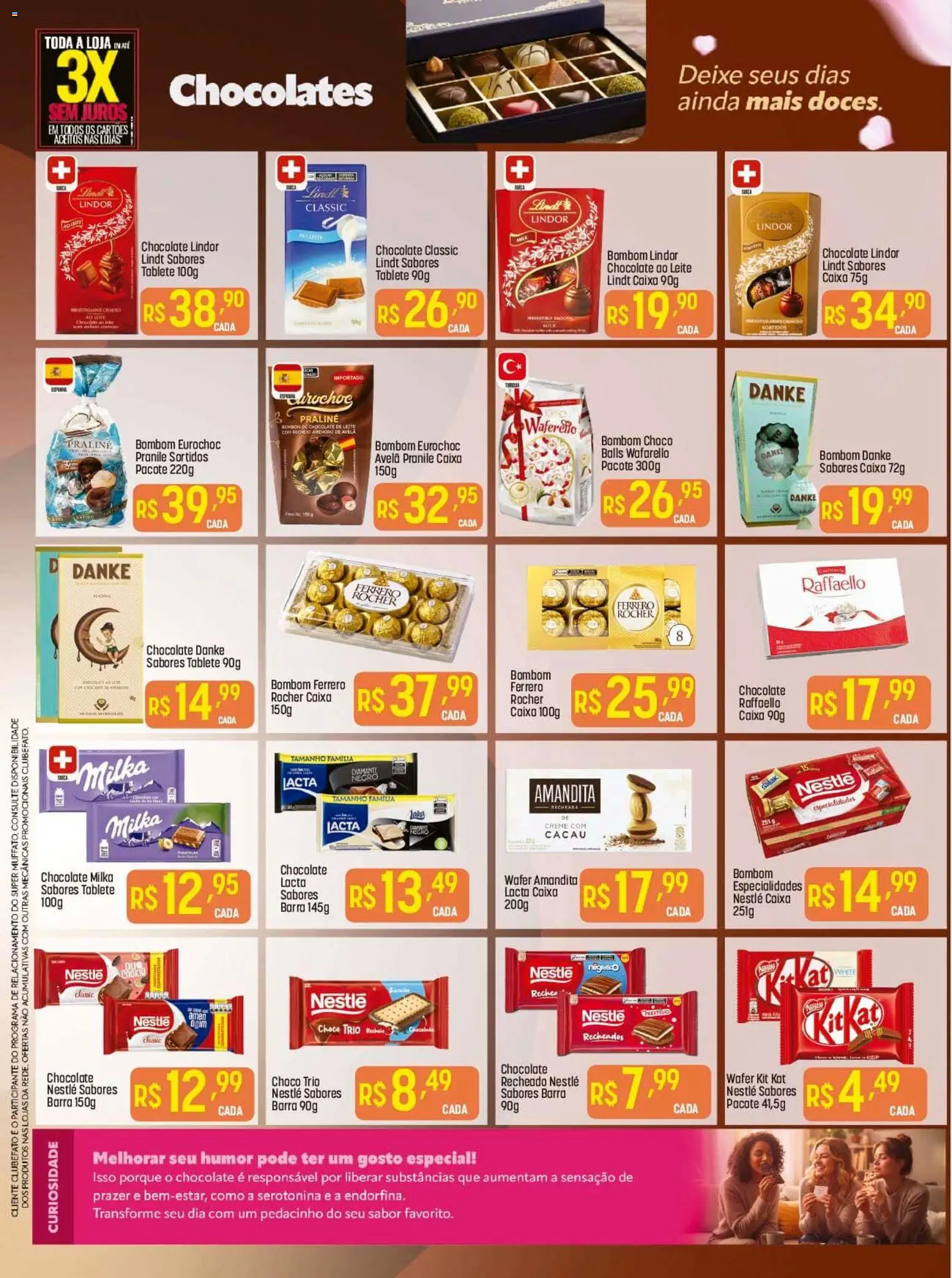 Super Muffato Folheto - válido de 02.03.2026 | Página: 4 | Produtos: Leite, Chocolate, Kit Kat, Bombom