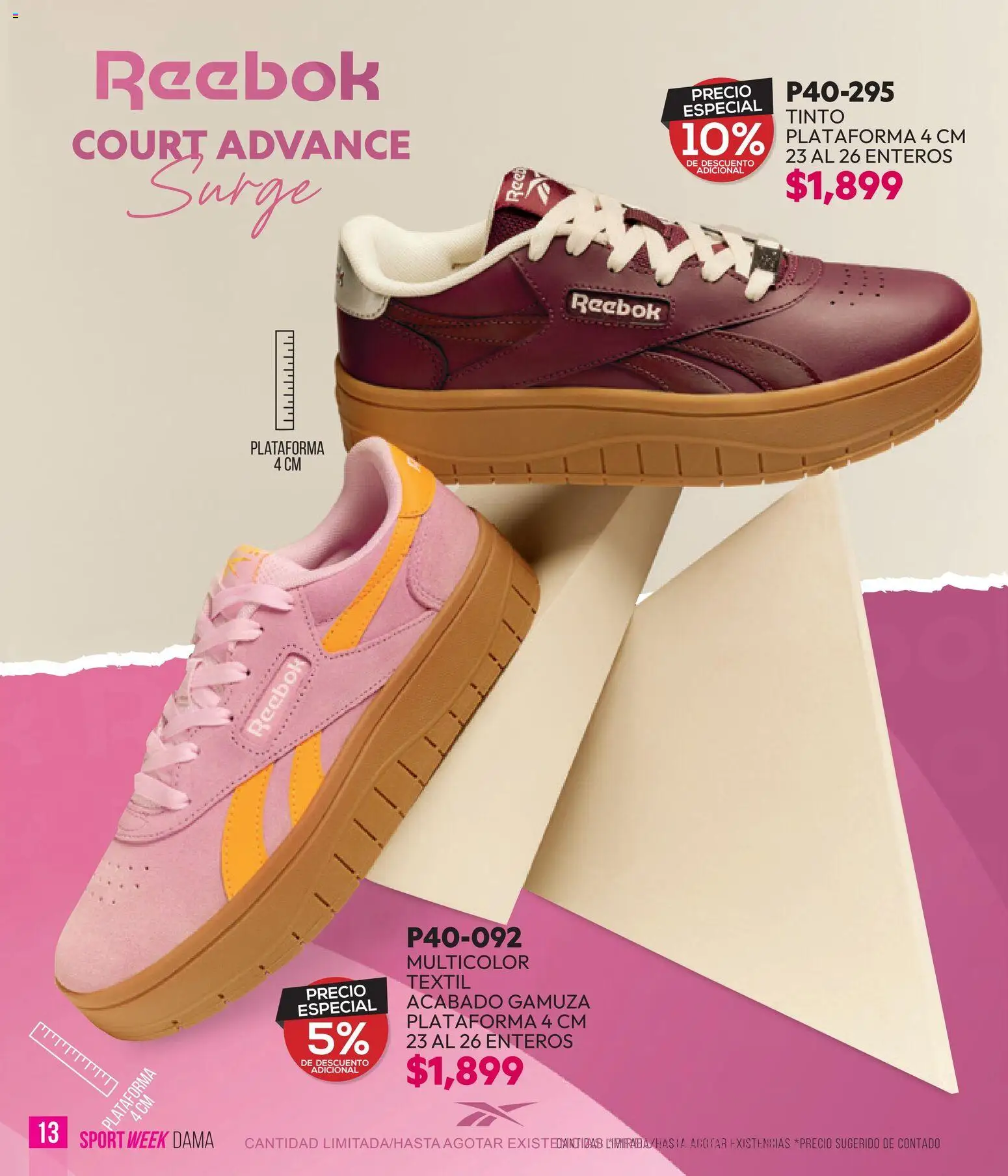 Nuevas ofertas de Cklass válidas en toda la República Mexicana desde el 28.04.2026. ¡Encuentra las mejores ofertas en Cklass catálogo Sportweek! | Página: 14 | Productos: Gamuza